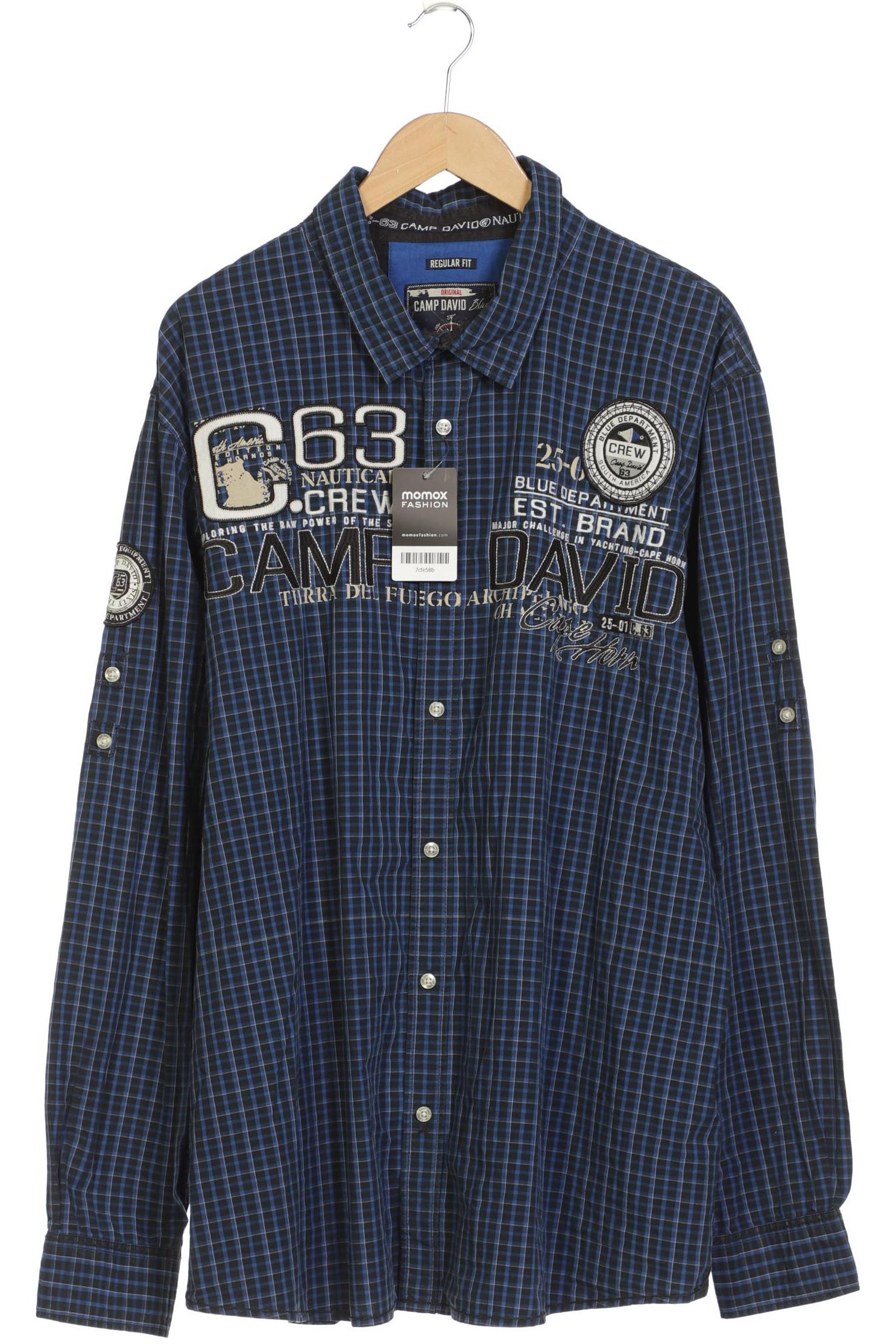 

Camp David Herren Hemd, blau, Gr. 58