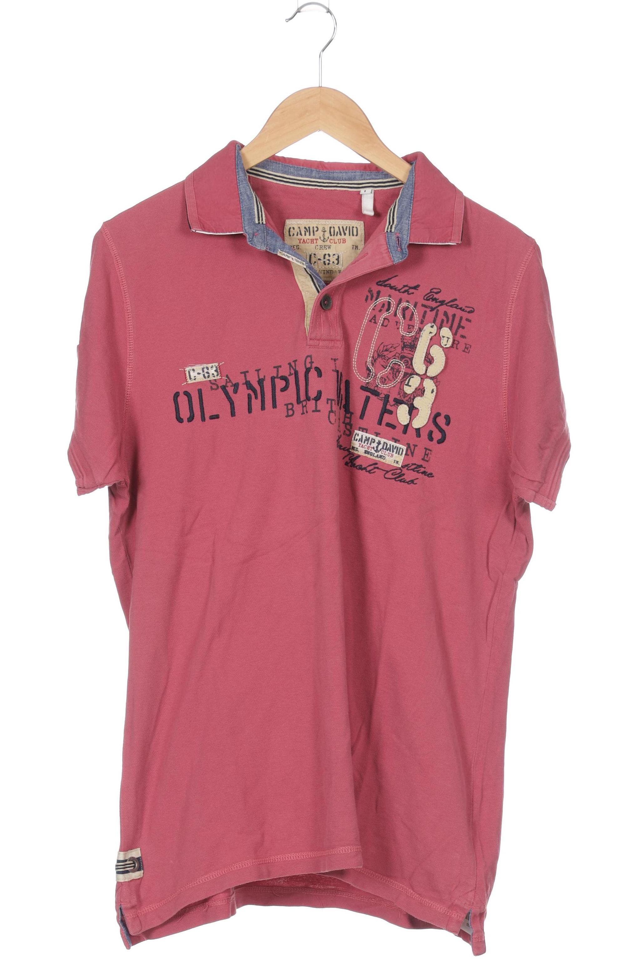 

Camp David Herren Poloshirt, pink, Gr.