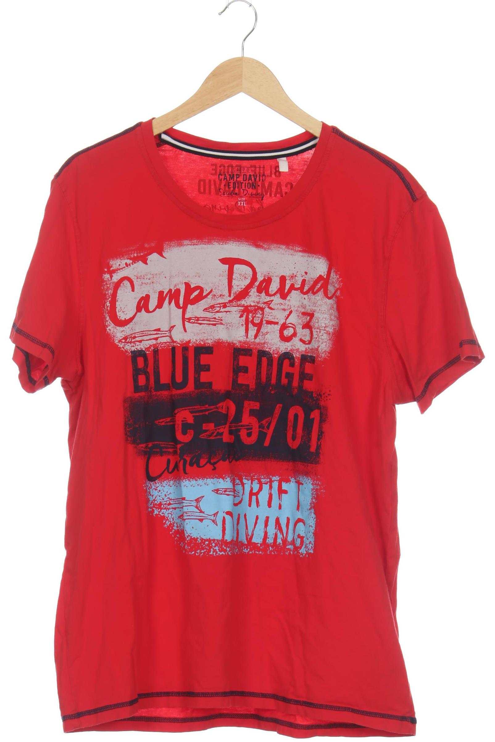 

Camp David Herren T-Shirt, rot, Gr. 56
