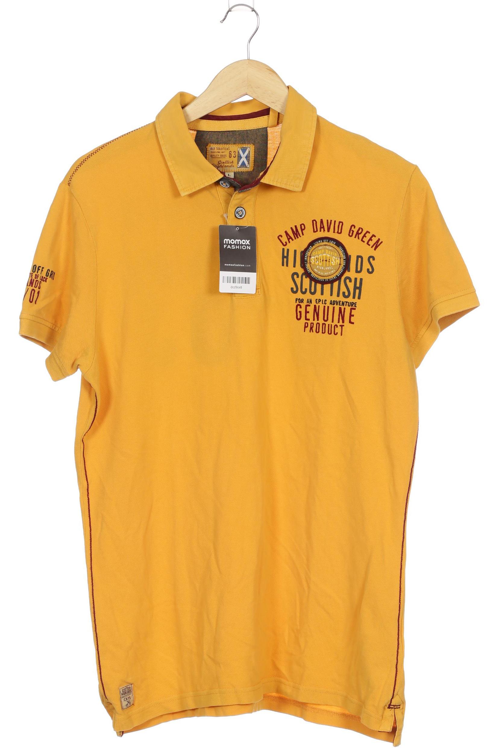

Camp David Herren Poloshirt, gelb, Gr. 52