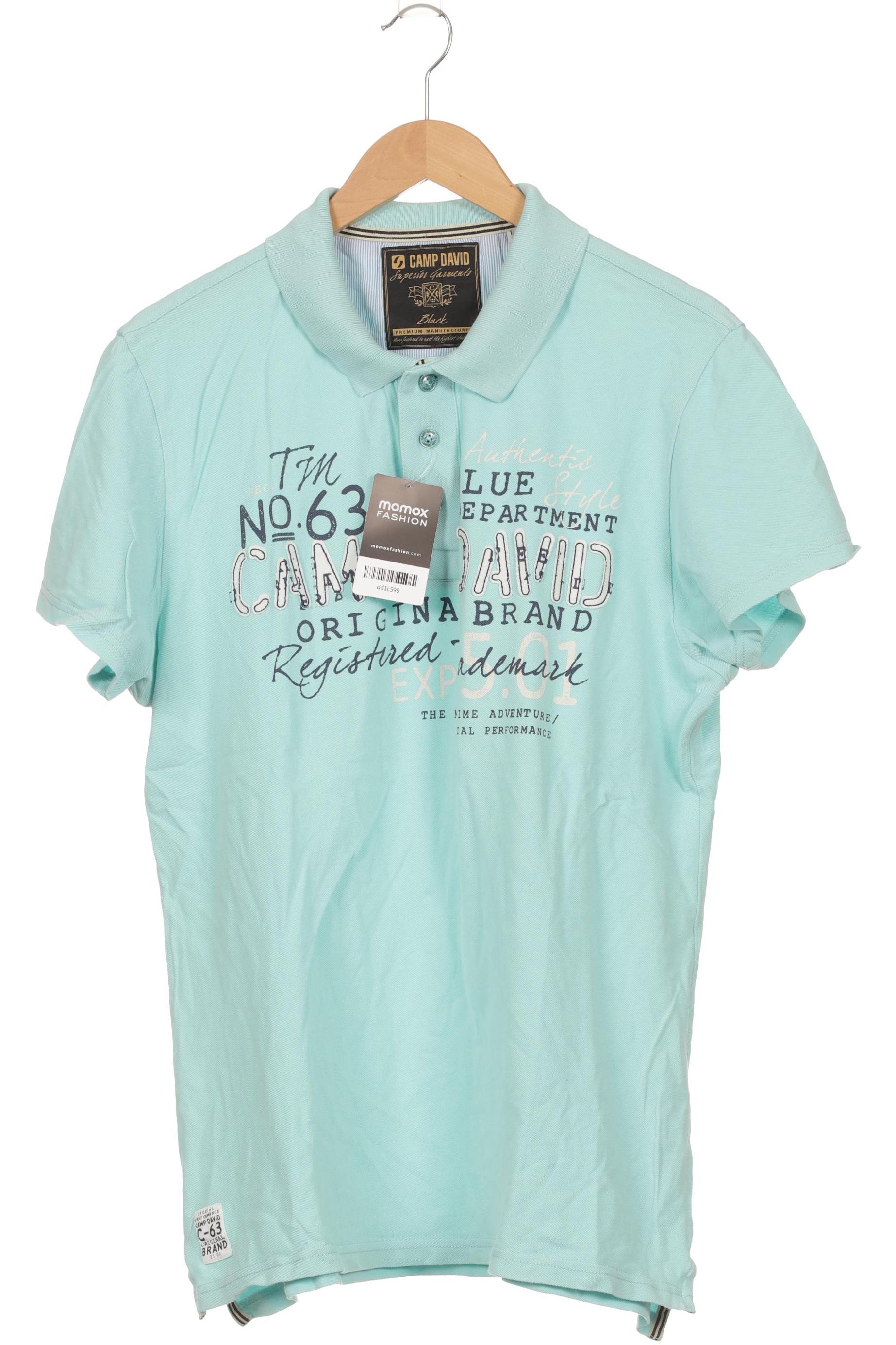 

Camp David Herren Poloshirt, türkis, Gr. 52