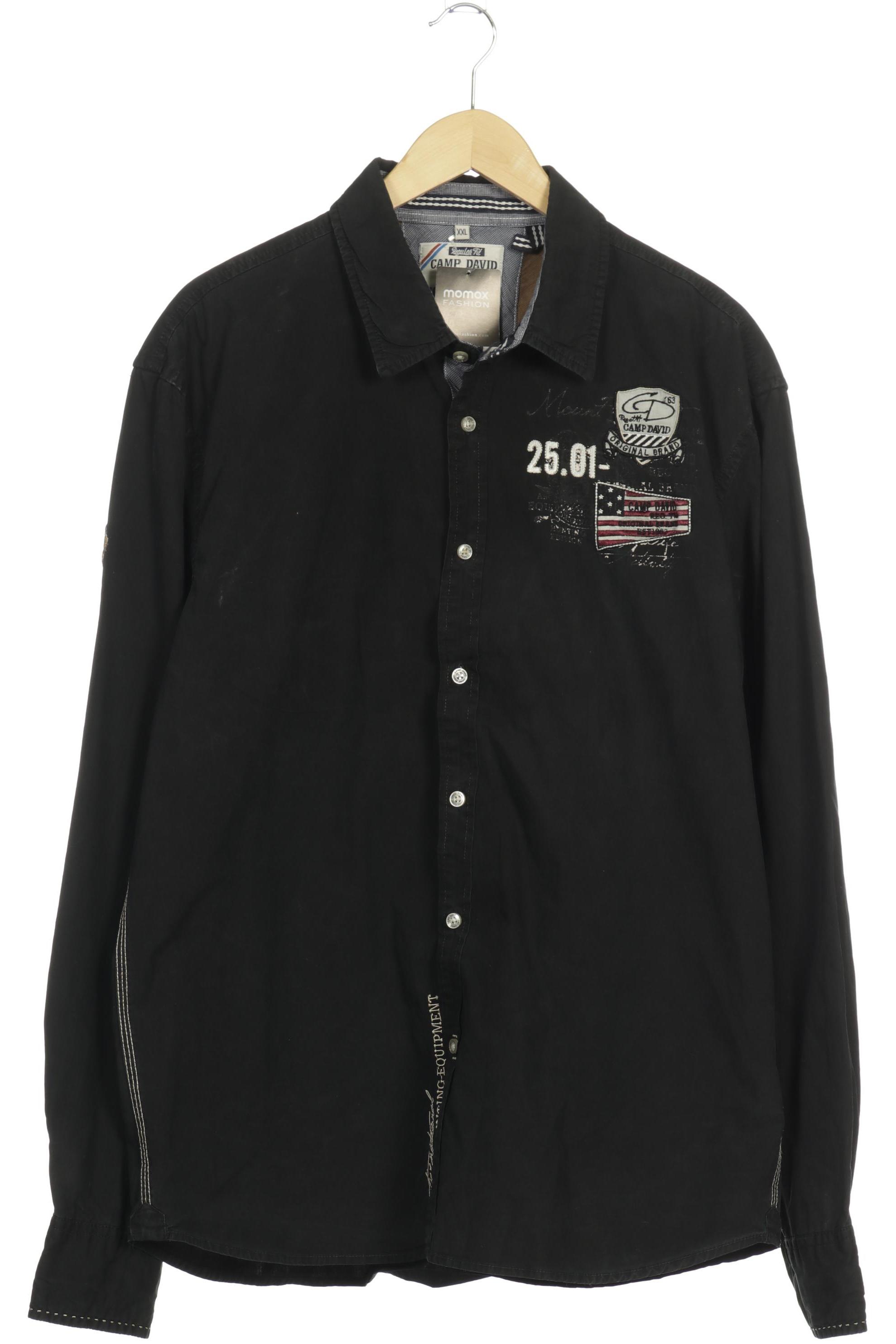 Thumbnail - Camp David Herren Hemd, schwarz, Gr.