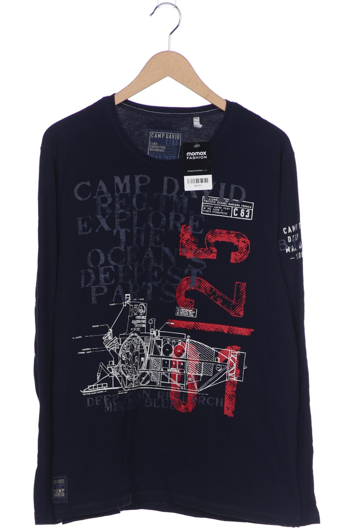 

Camp David Herren Langarmshirt, marineblau, Gr. 54