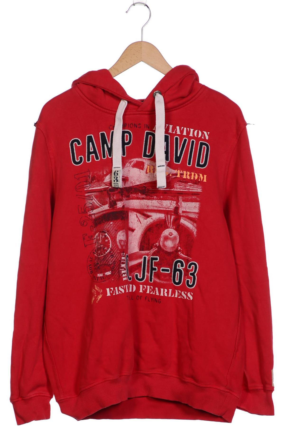 

Camp David Herren Kapuzenpullover, rot, Gr. 56