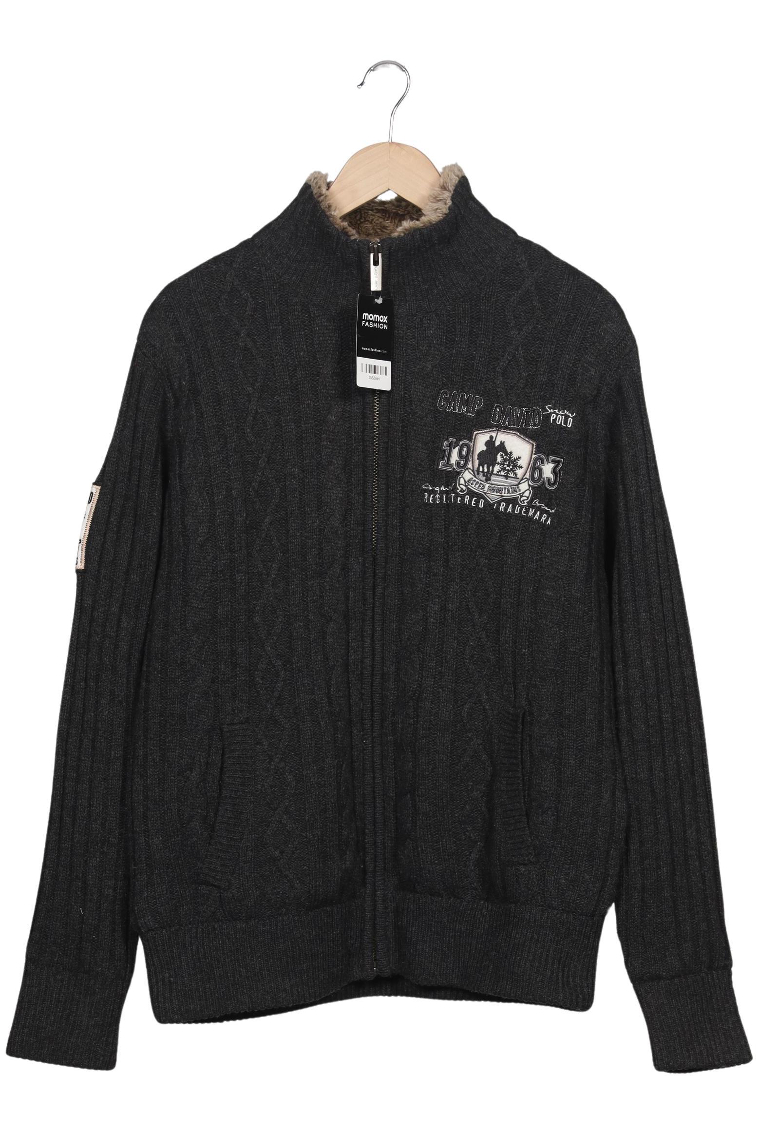 

Camp David Herren Strickjacke, grau, Gr. 52