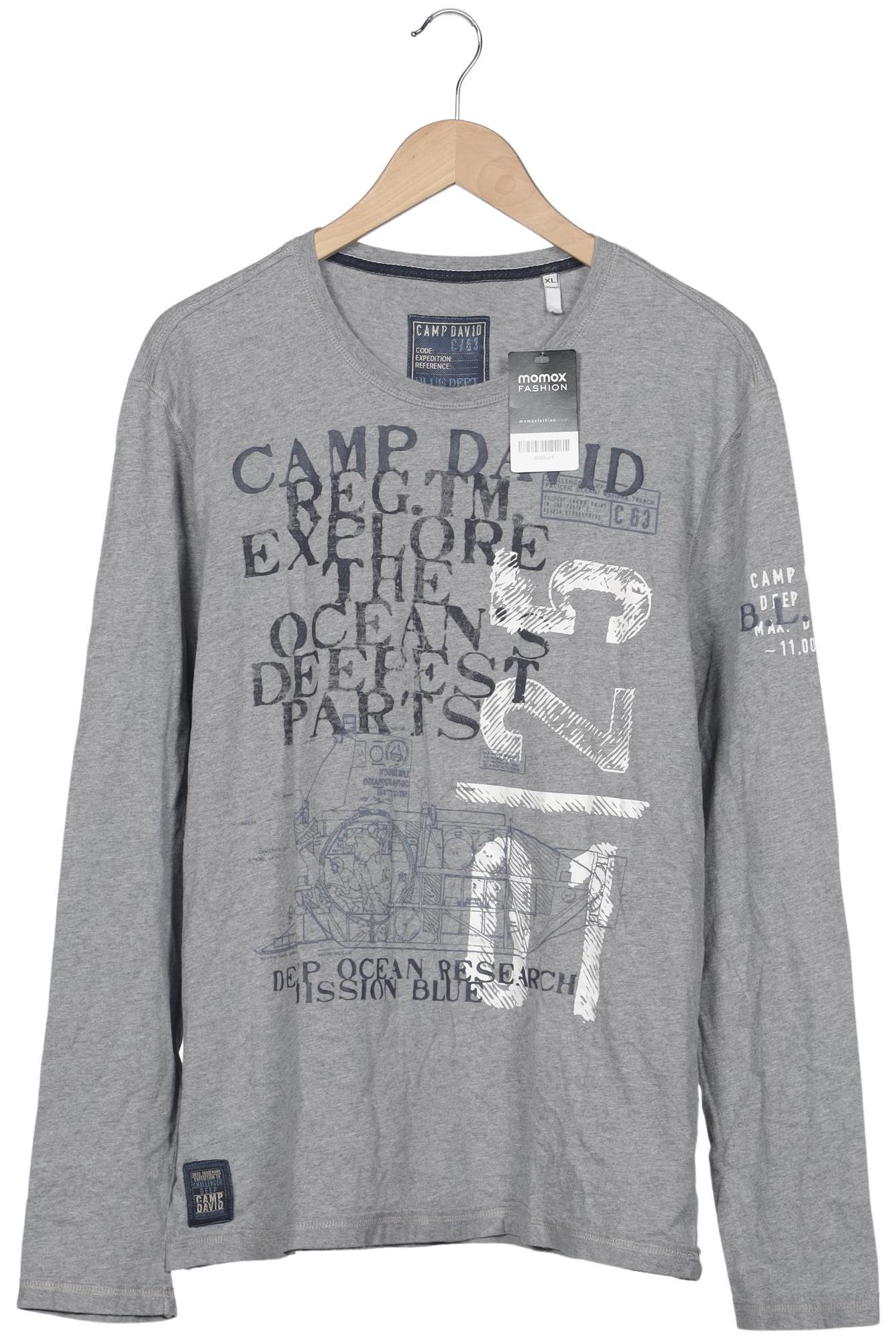 

Camp David Herren Langarmshirt, grau, Gr. 54