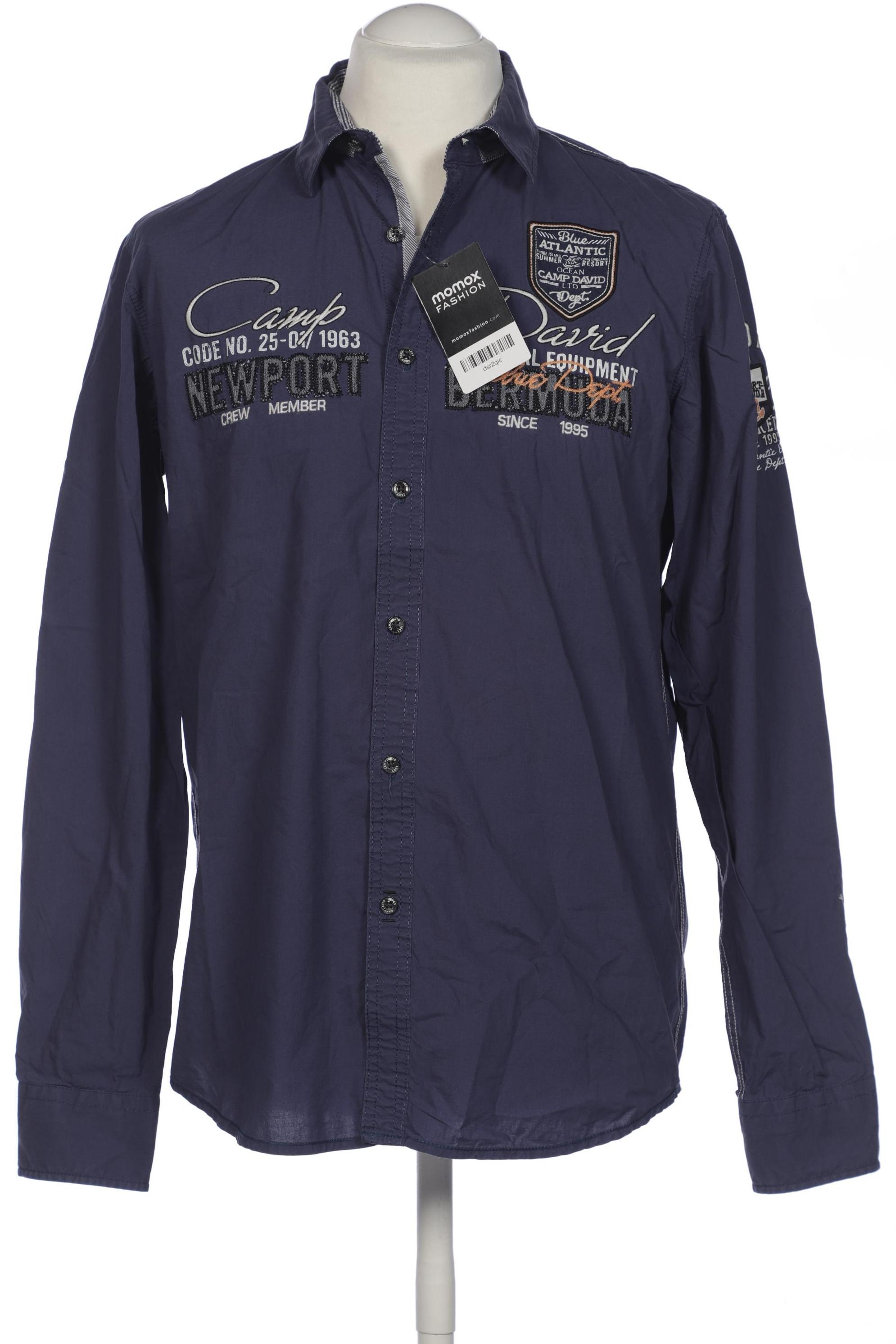 

Camp David Herren Hemd, marineblau, Gr. 48