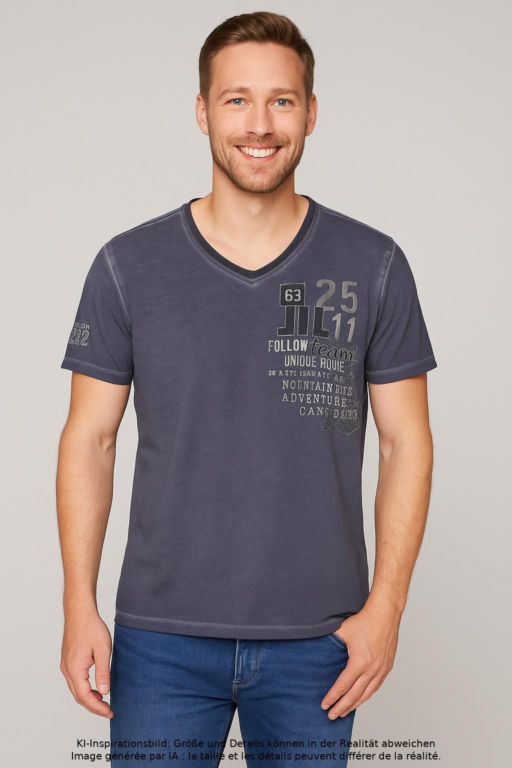 

Camp David Herren T-Shirt, marineblau, Gr. 54