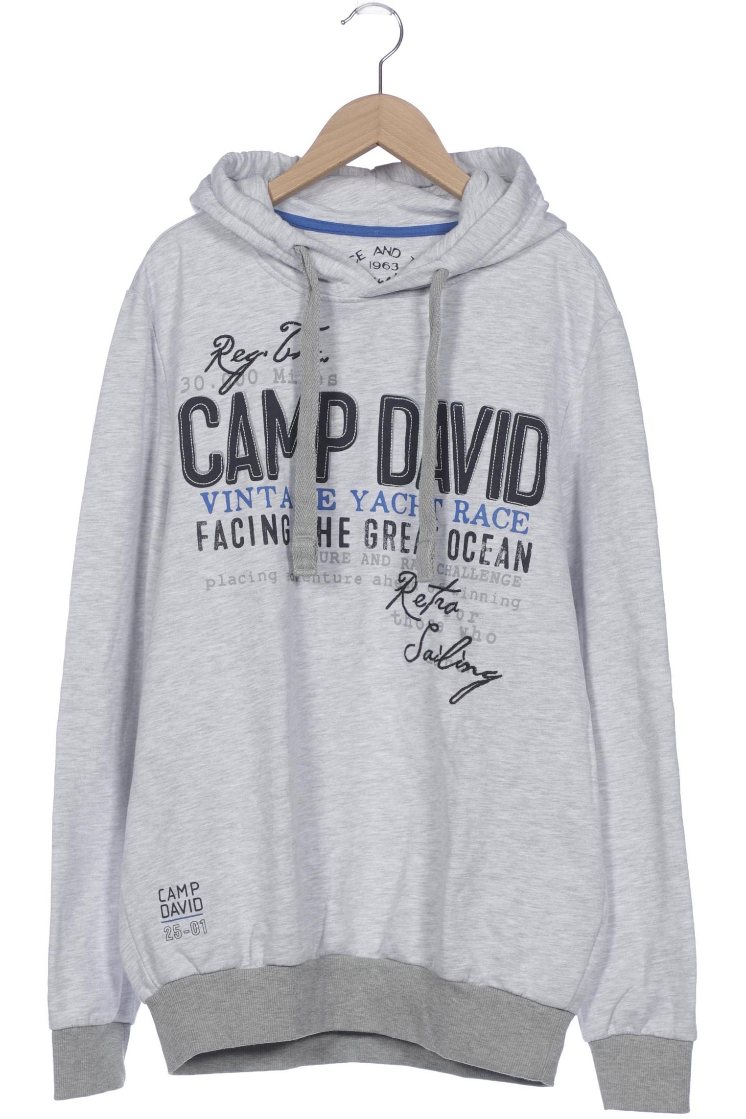 

Camp David Herren Kapuzenpullover, grau, Gr. 52