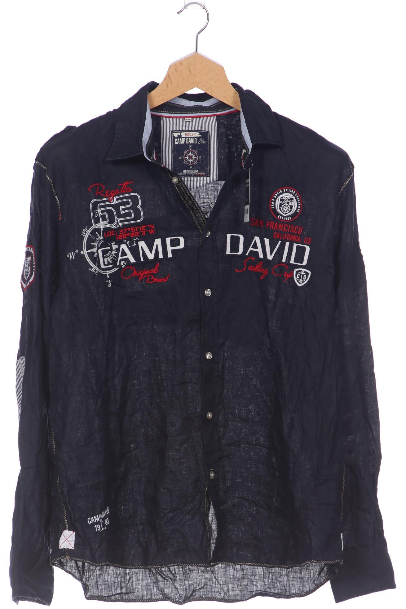 

Camp David Herren Hemd, marineblau, Gr. 58