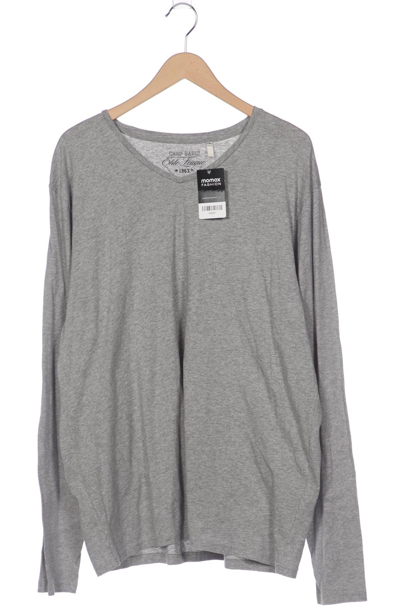 

Camp David Herren Langarmshirt, grau, Gr. 56