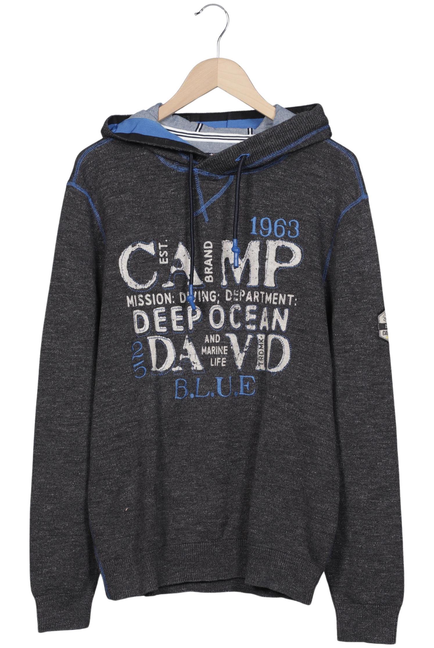 

Camp David Herren Kapuzenpullover, grau, Gr. 54