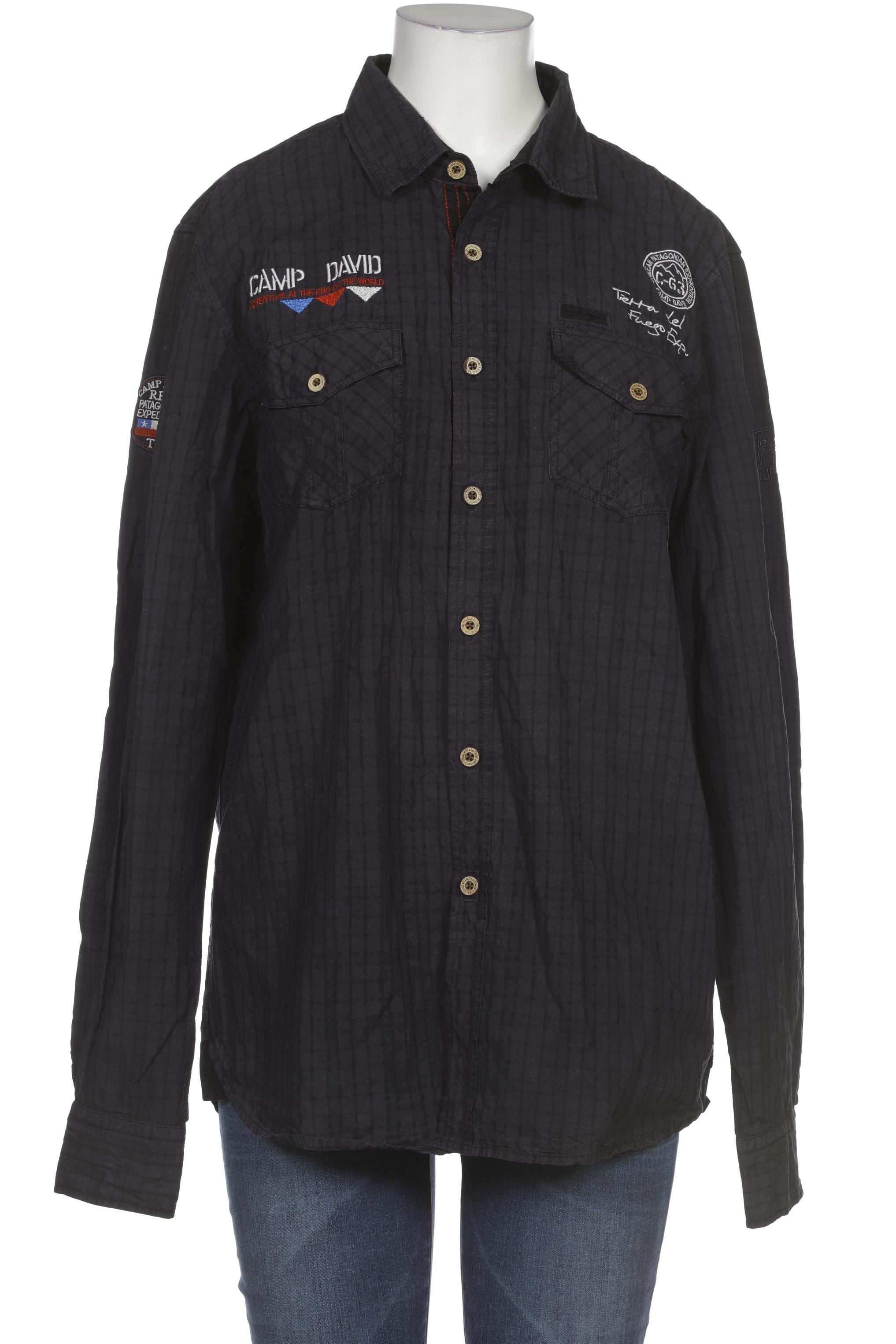 

Camp David Herren Hemd, blau, Gr.