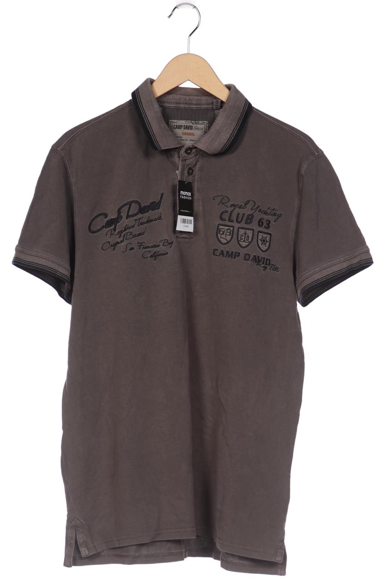 

Camp David Herren Poloshirt, grau