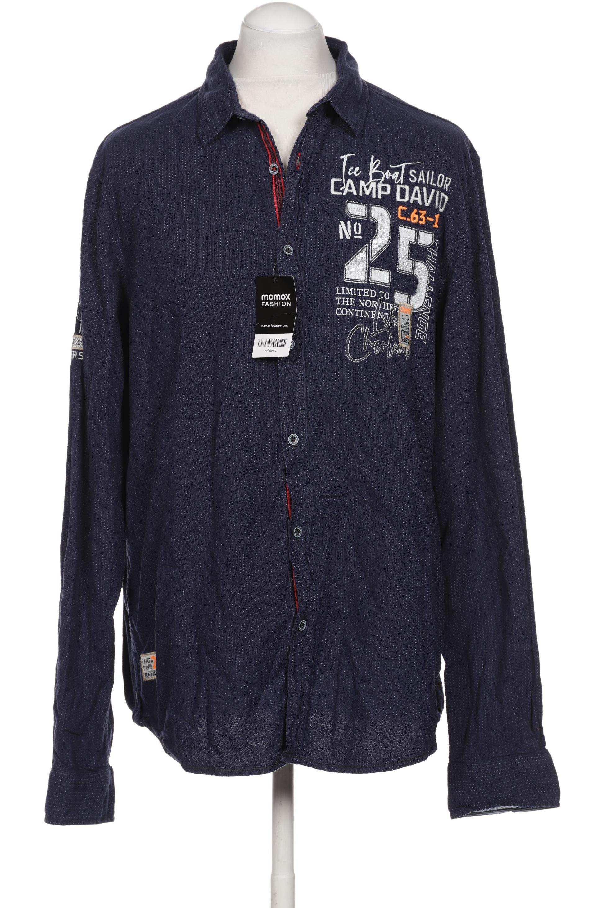 

Camp David Herren Hemd, marineblau