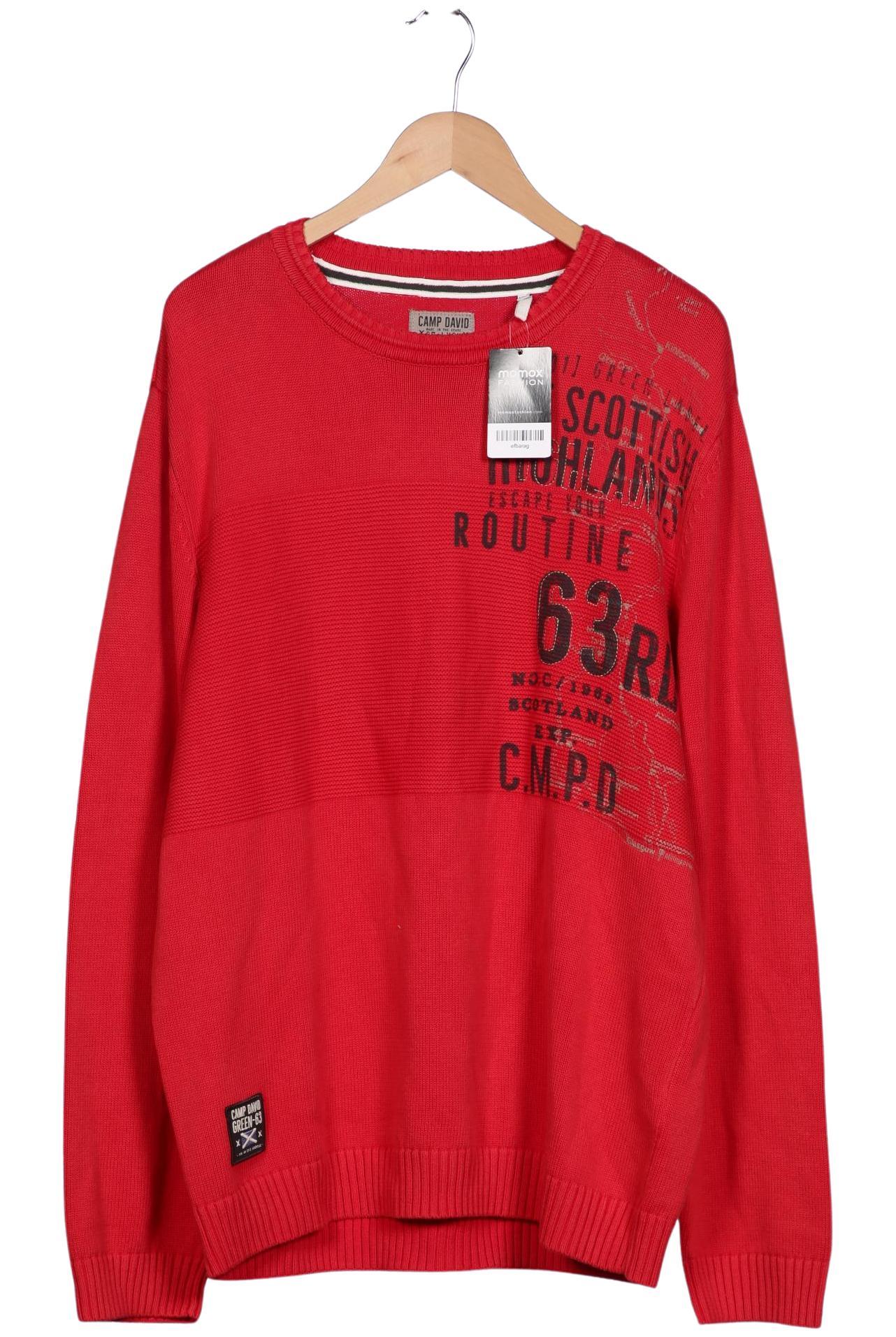 

Camp David Herren Pullover, rot, Gr. 56