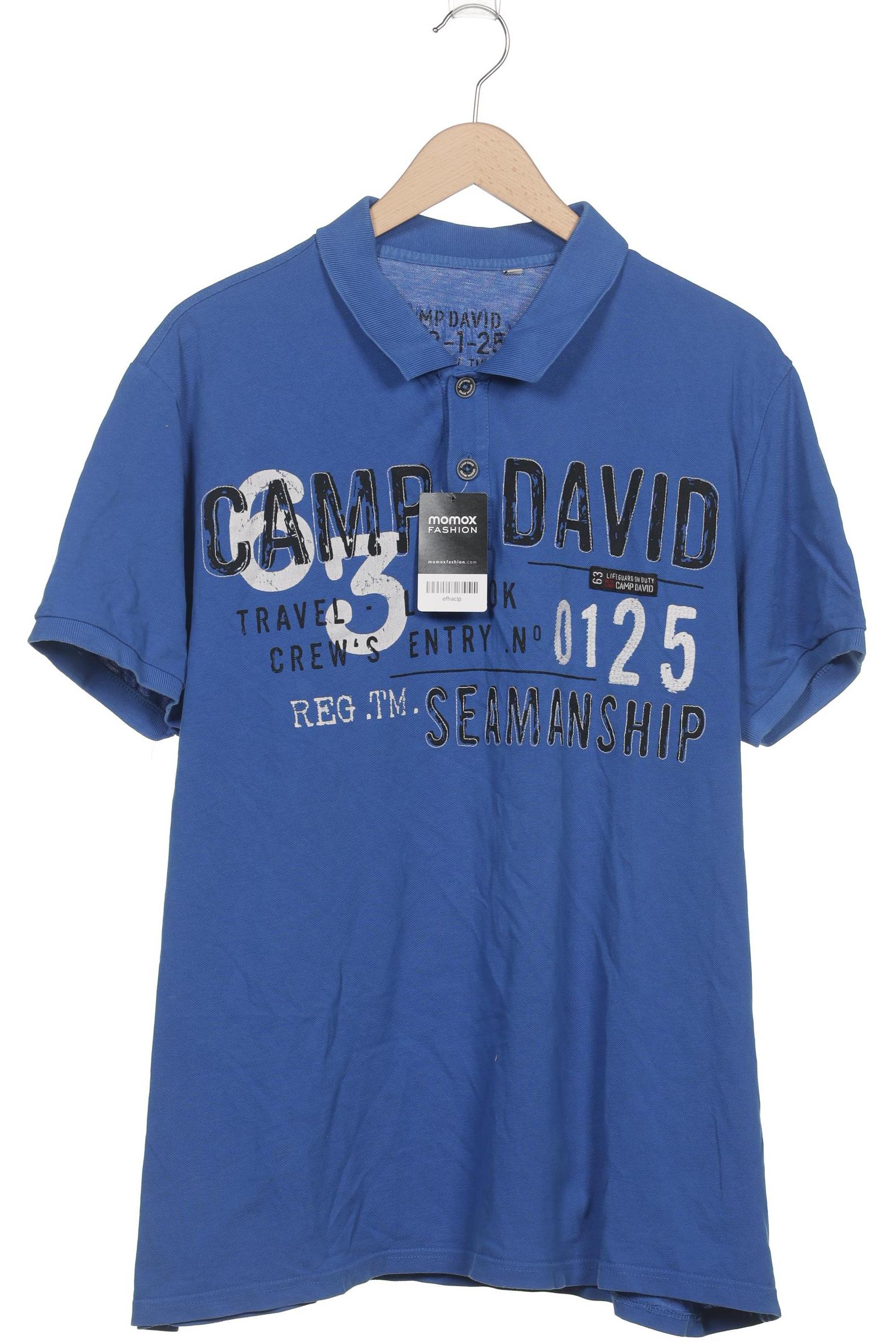 

Camp David Herren Poloshirt, blau, Gr. 56