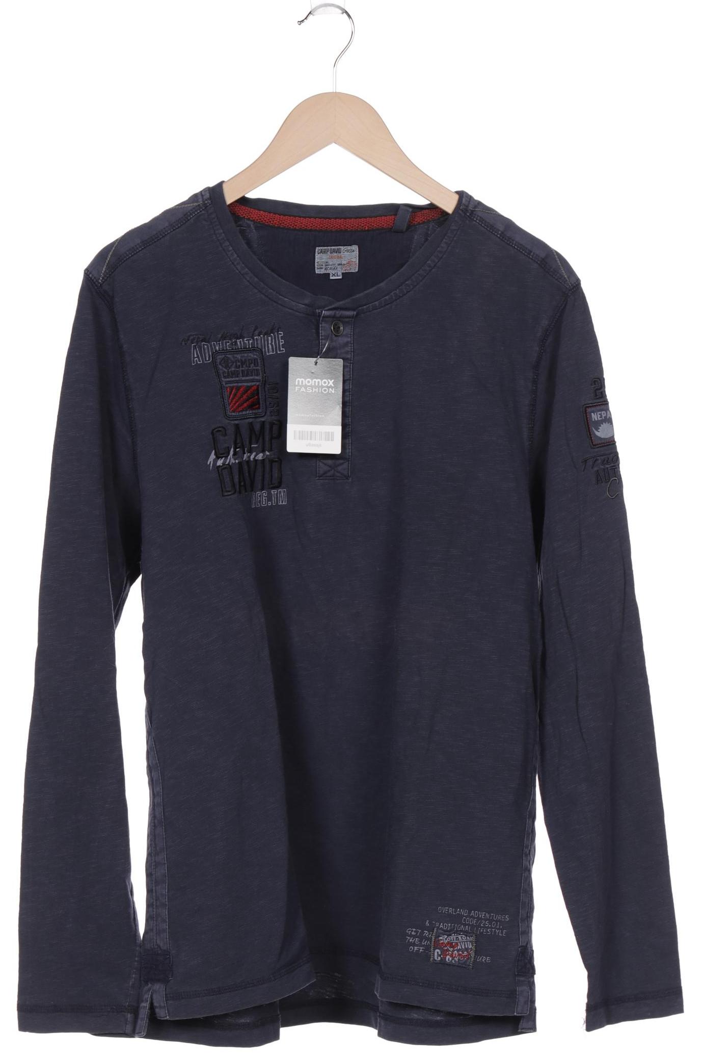 

Camp David Herren Langarmshirt, marineblau