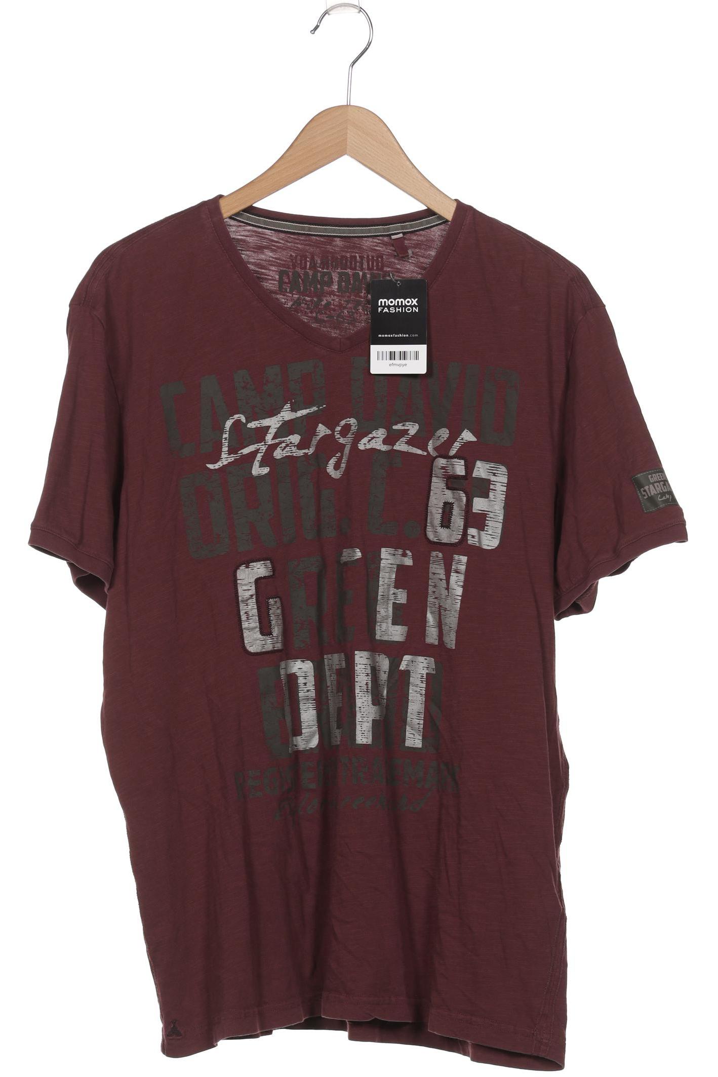 

Camp David Herren T-Shirt, bordeaux, Gr. 56