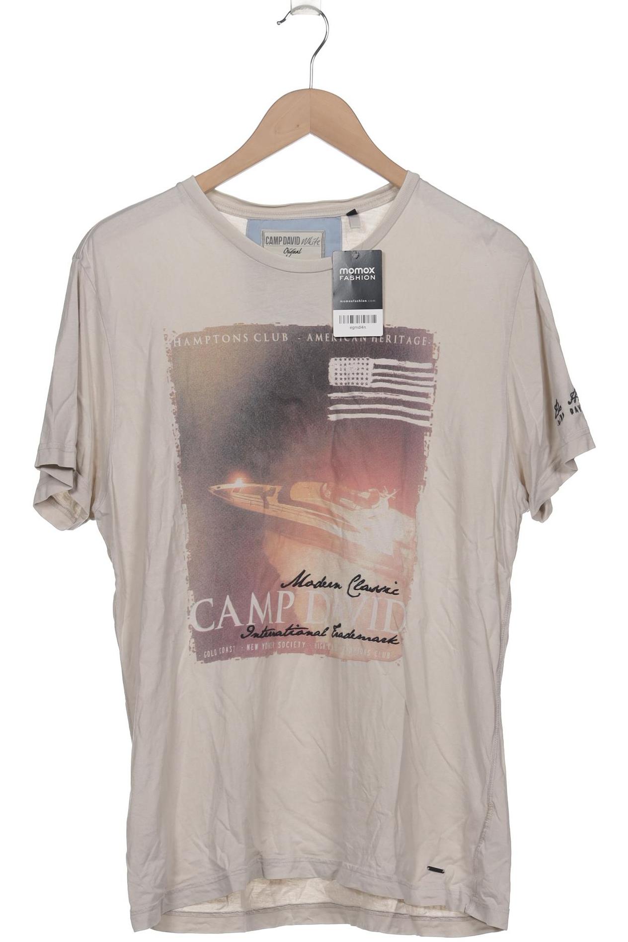 

Camp David Herren T-Shirt, cremeweiß, Gr. 52