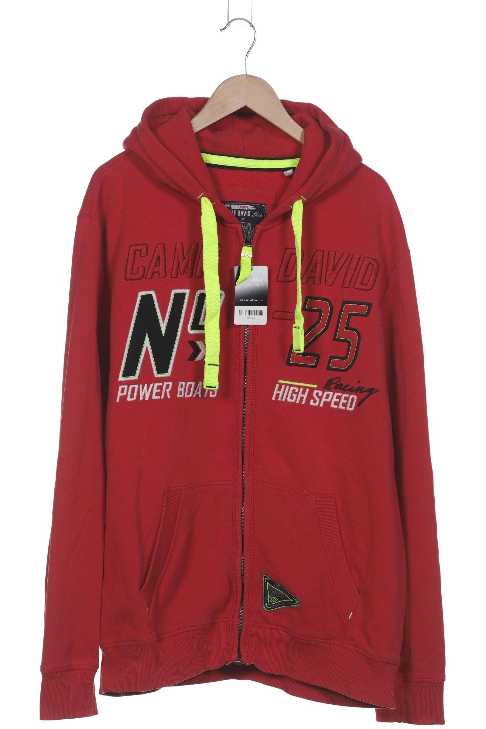 

Camp David Herren Kapuzenpullover, rot, Gr. 58