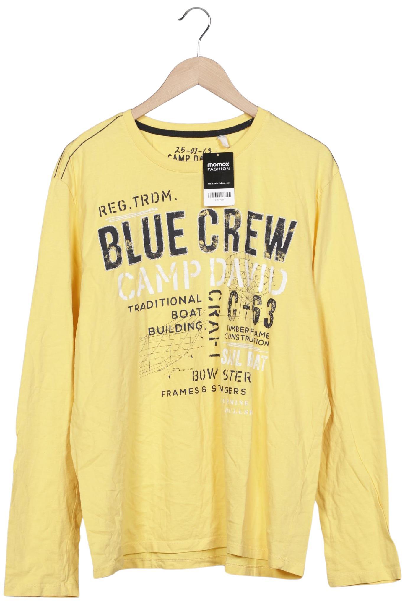 Thumbnail - Camp David Herren Langarmshirt, gelb, Gr. 56