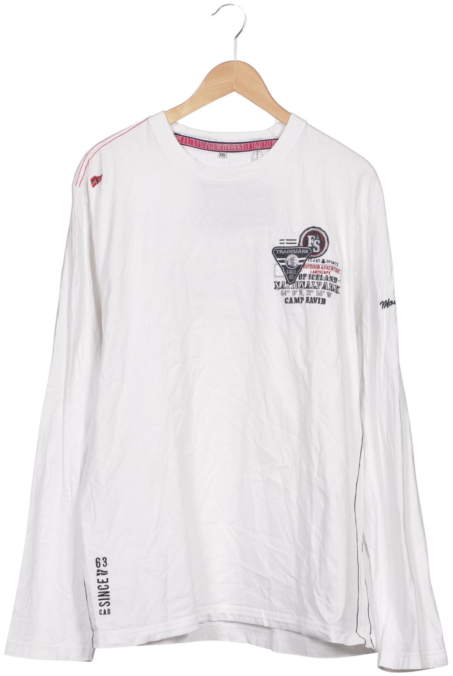 

Camp David Herren Langarmshirt, weiß, Gr. 56