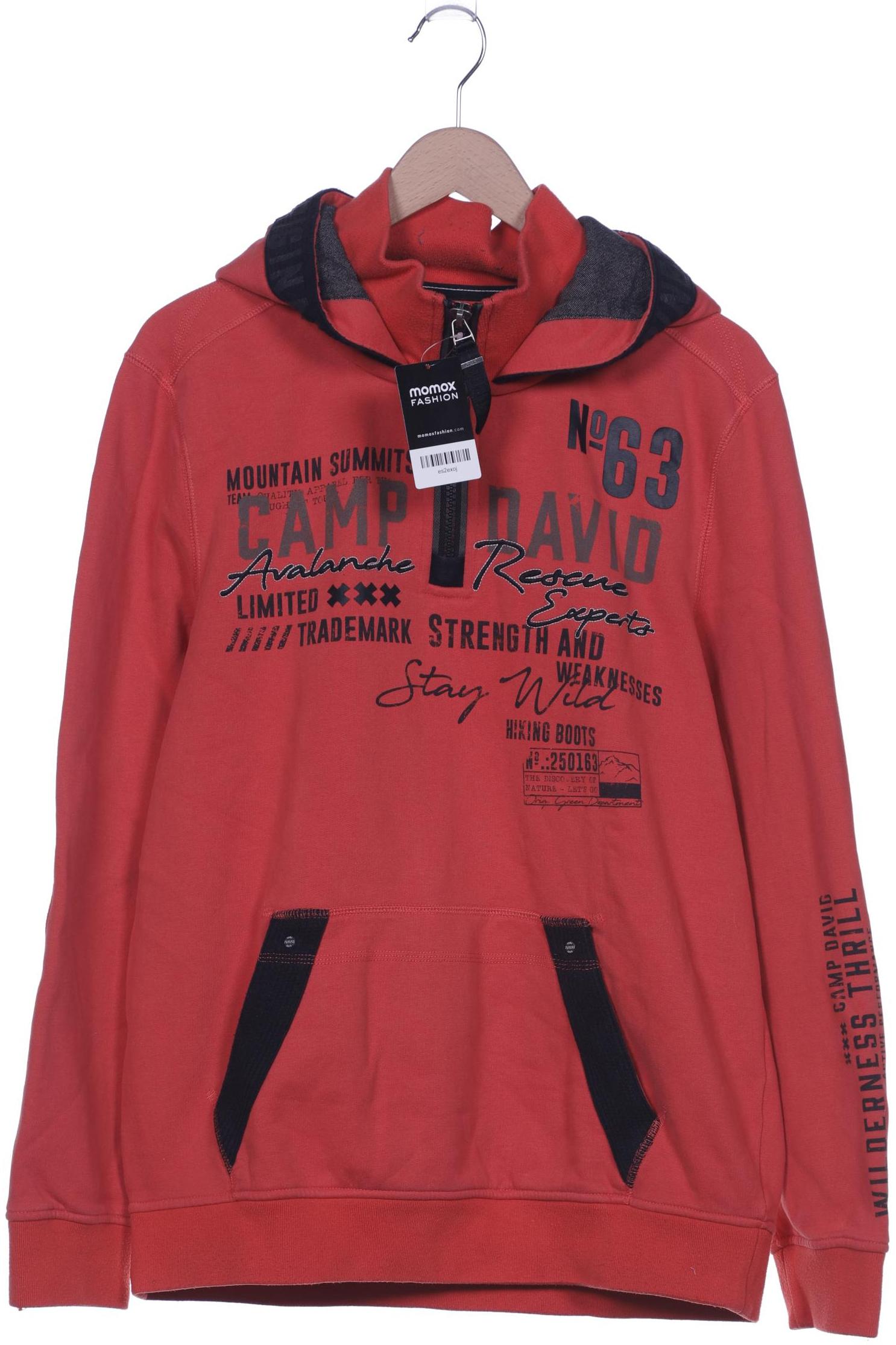 

Camp David Herren Kapuzenpullover, rot, Gr. 54