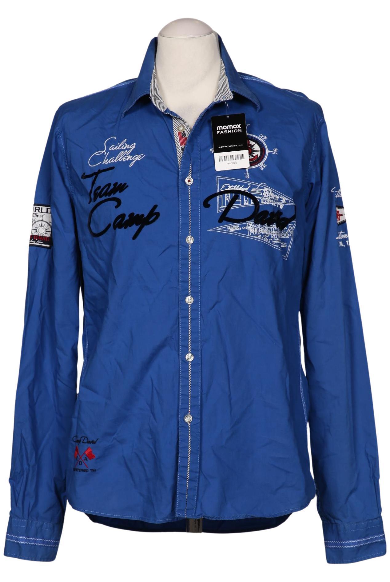 

Camp David Herren Hemd, blau, Gr. 48