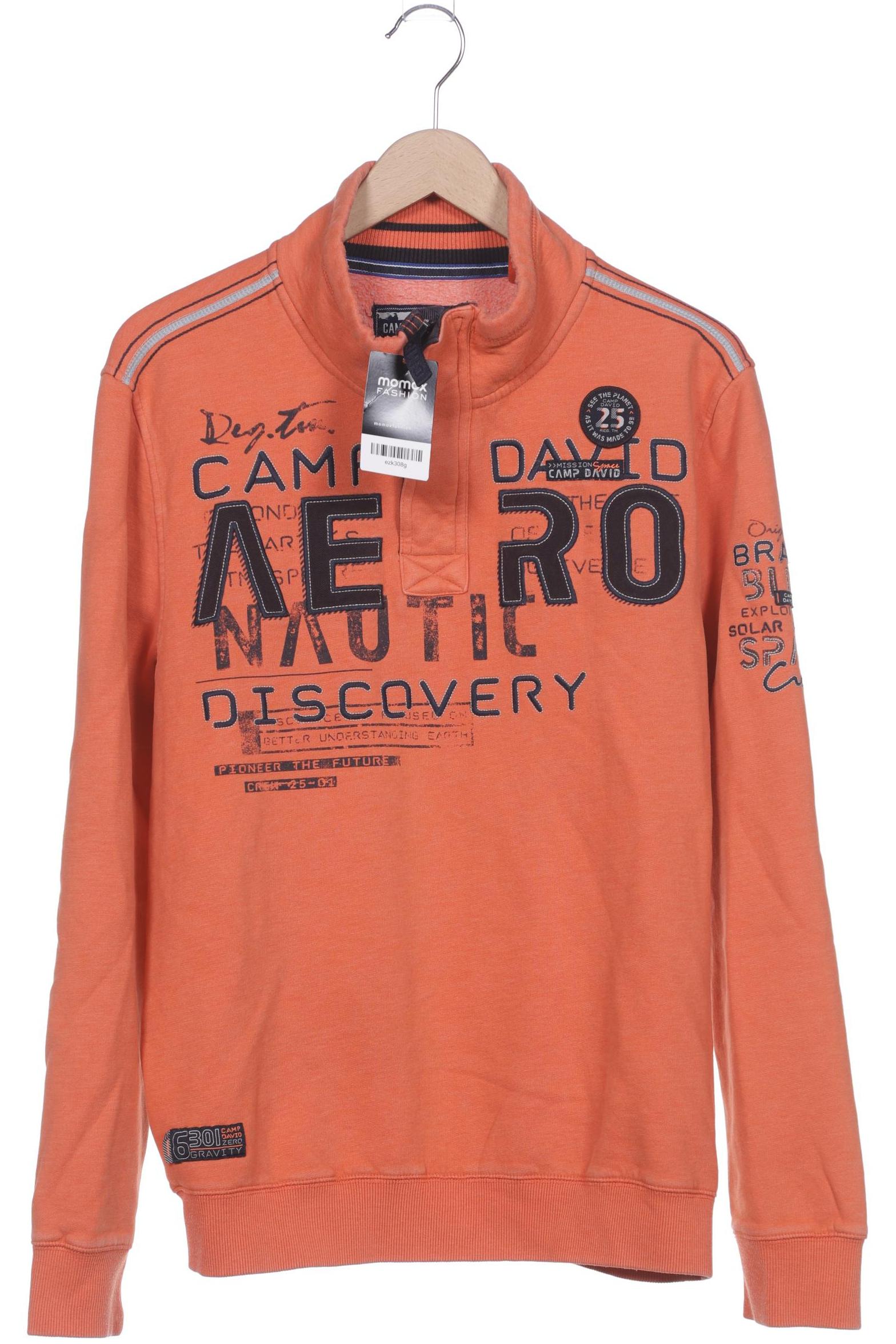

Camp David Herren Sweatshirt, orange, Gr. 54