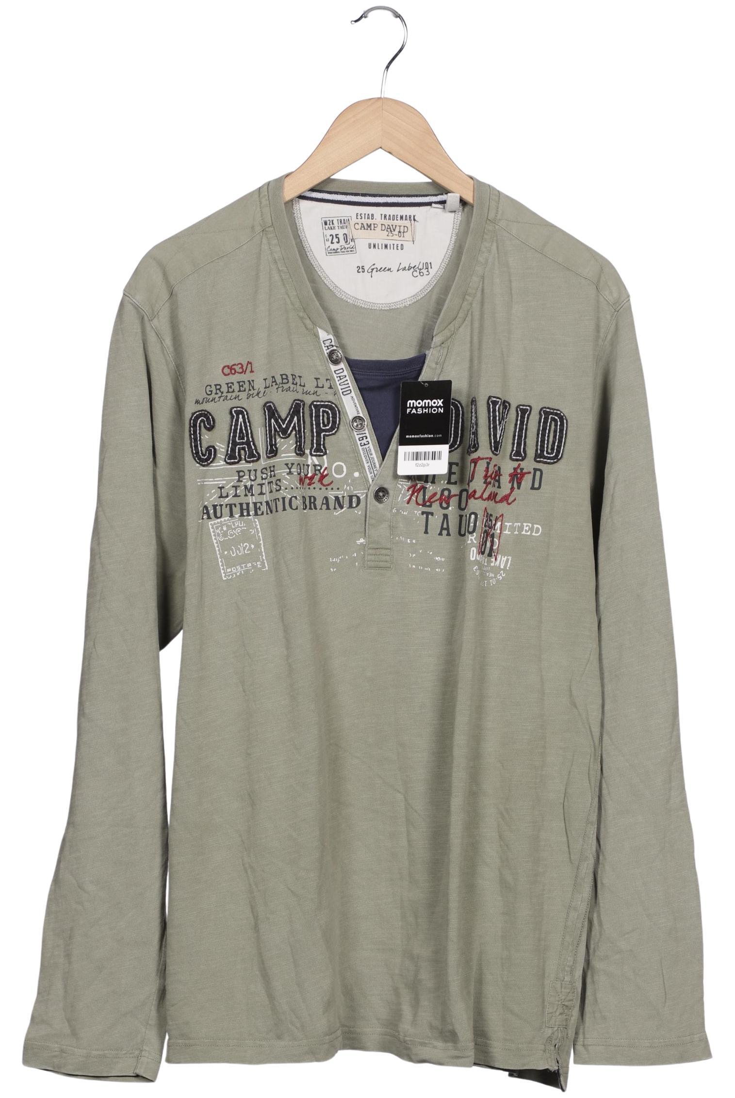 

Camp David Herren Langarmshirt, grün, Gr. 58