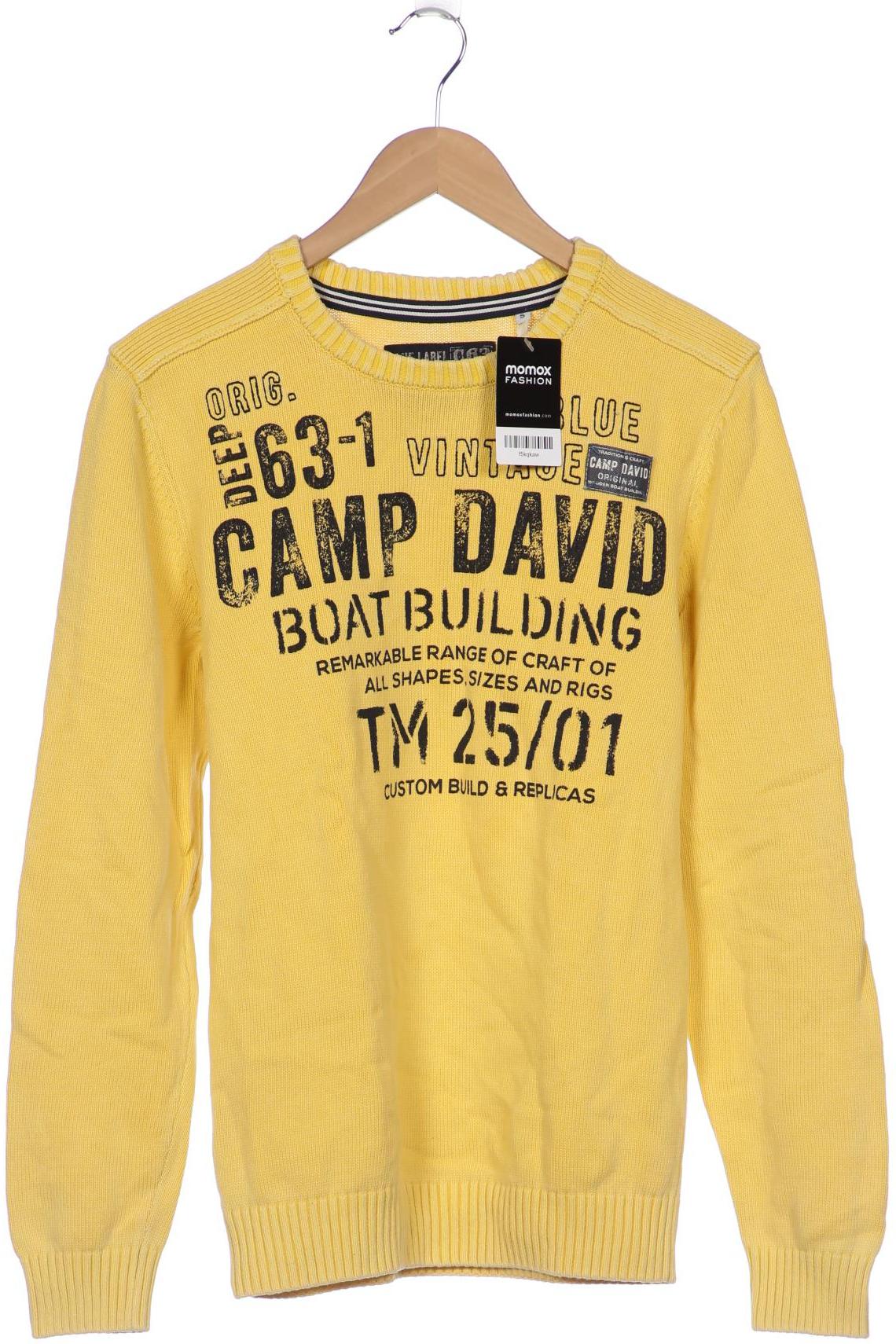 

Camp David Herren Pullover, gelb