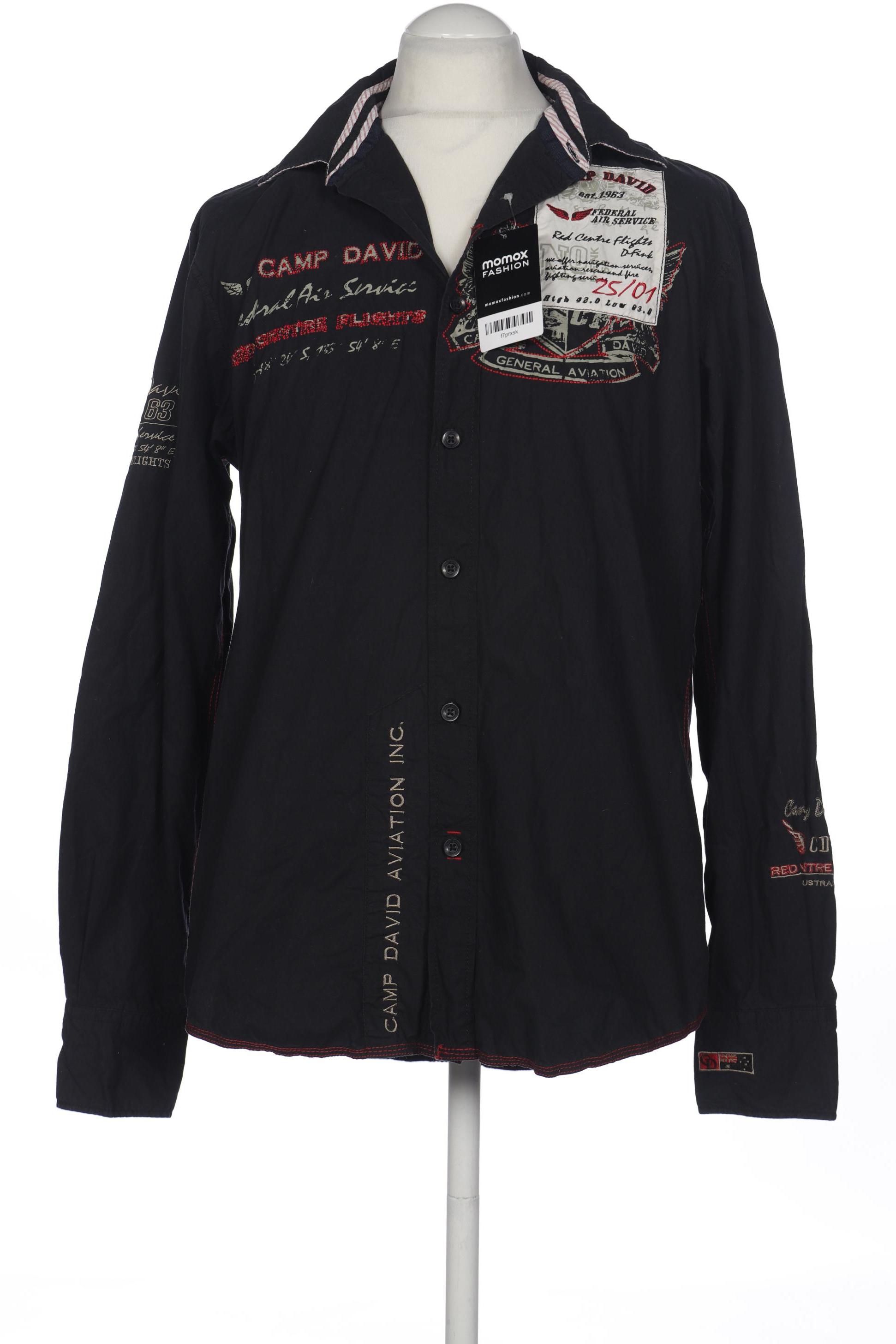 

Camp David Herren Hemd, schwarz