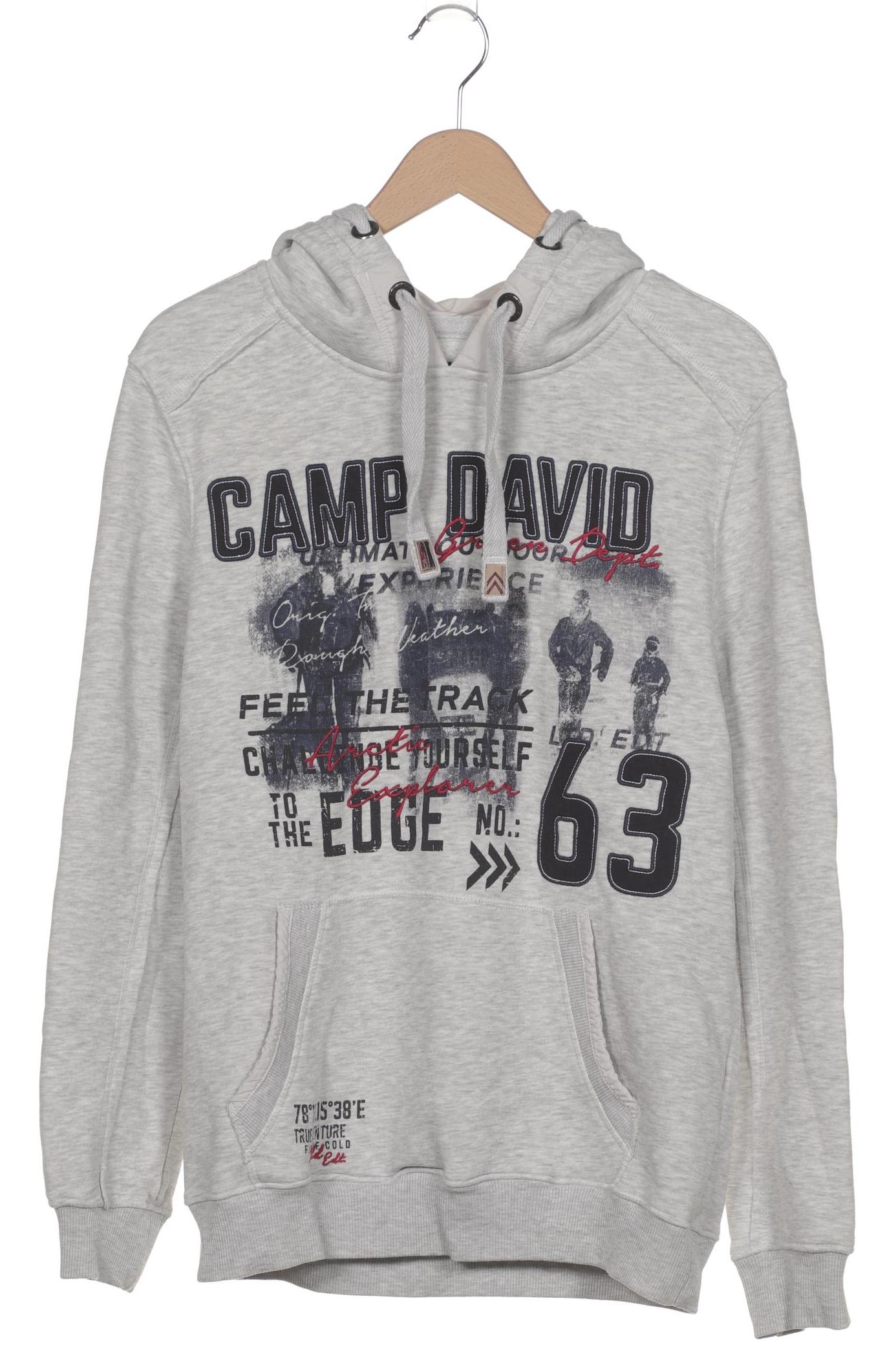 

Camp David Herren Kapuzenpullover, grau, Gr. 52