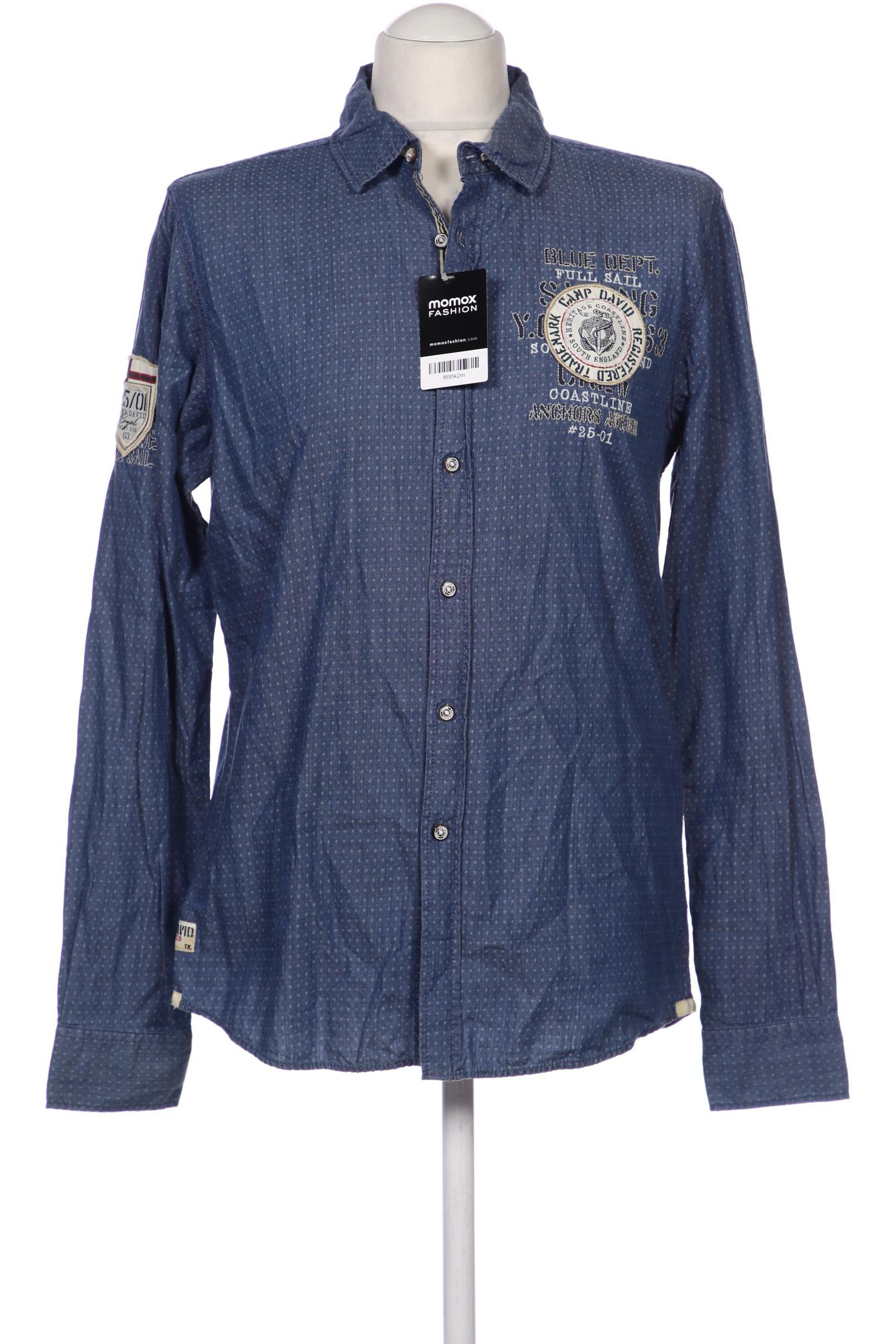 

Camp David Herren Hemd, blau