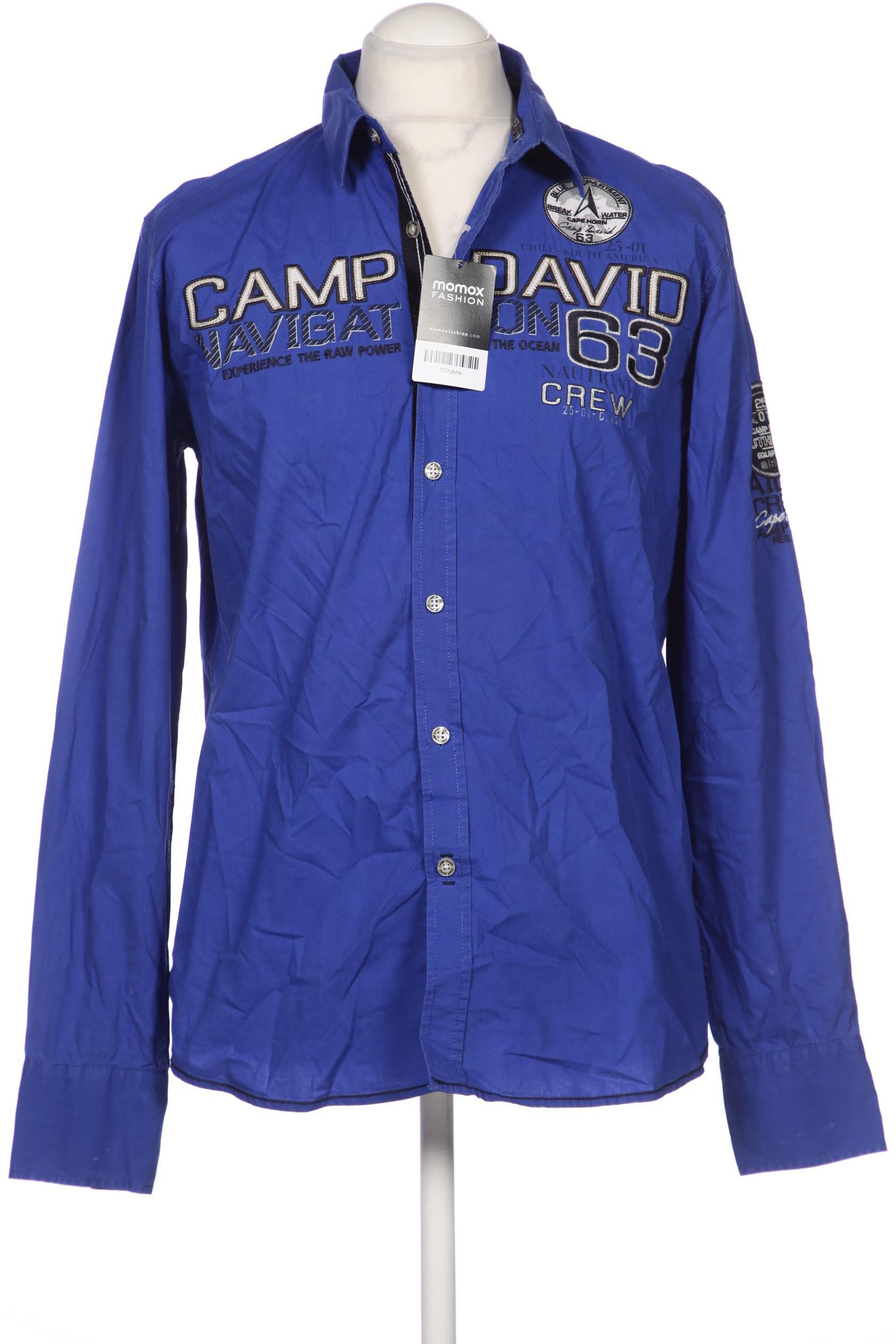 

Camp David Herren Hemd, blau