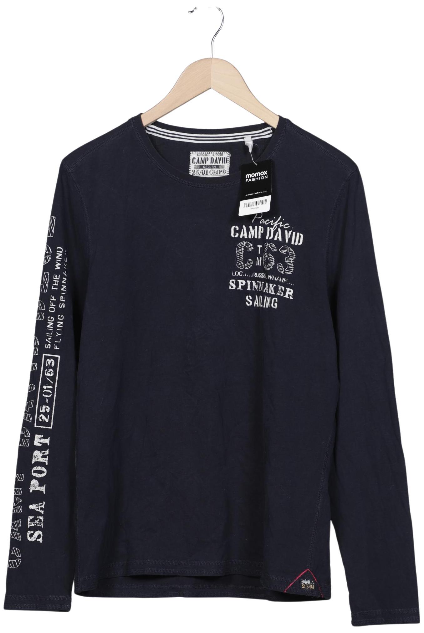 

Camp David Herren Langarmshirt, marineblau, Gr. 48