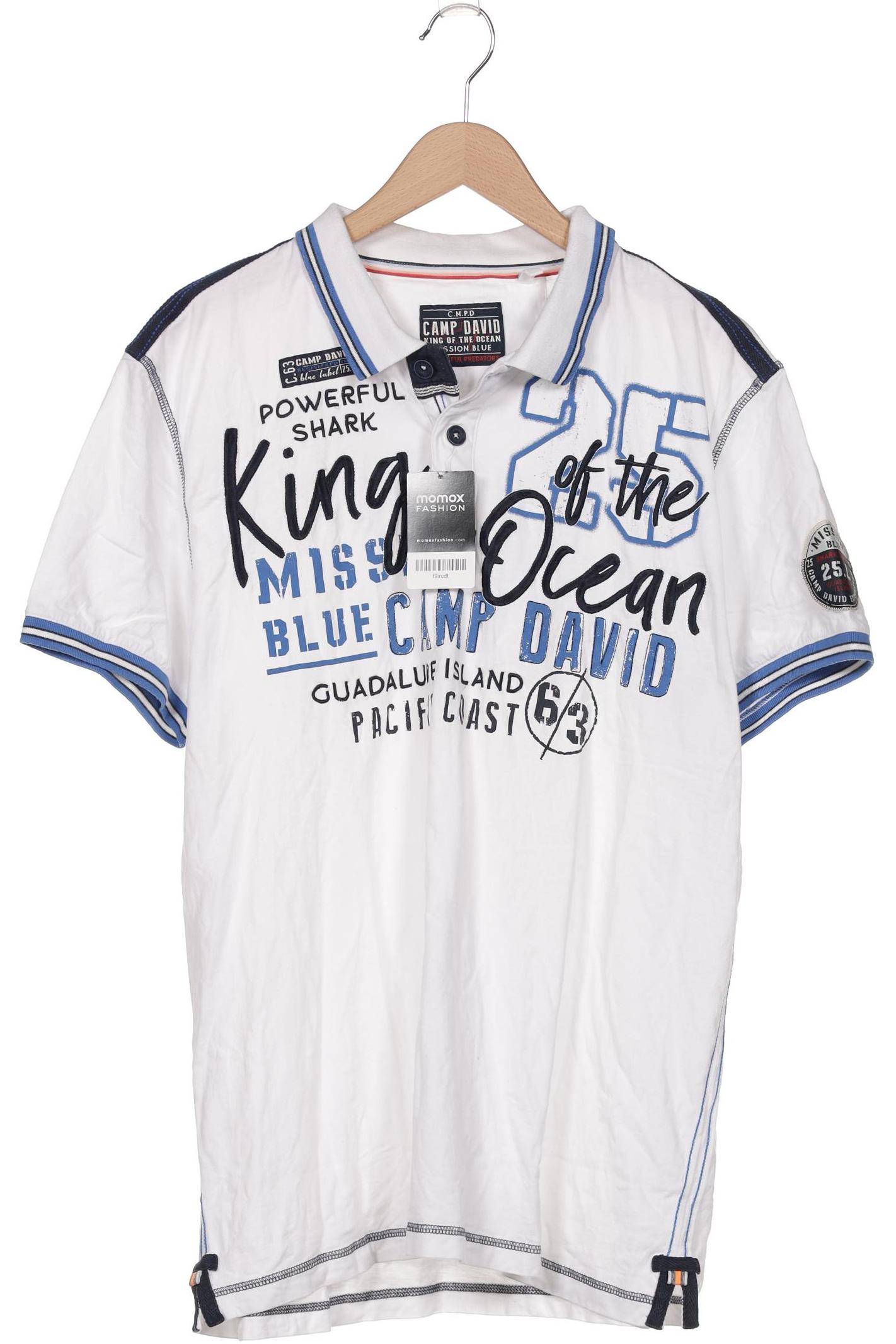 

Camp David Herren Poloshirt, weiß, Gr. 56