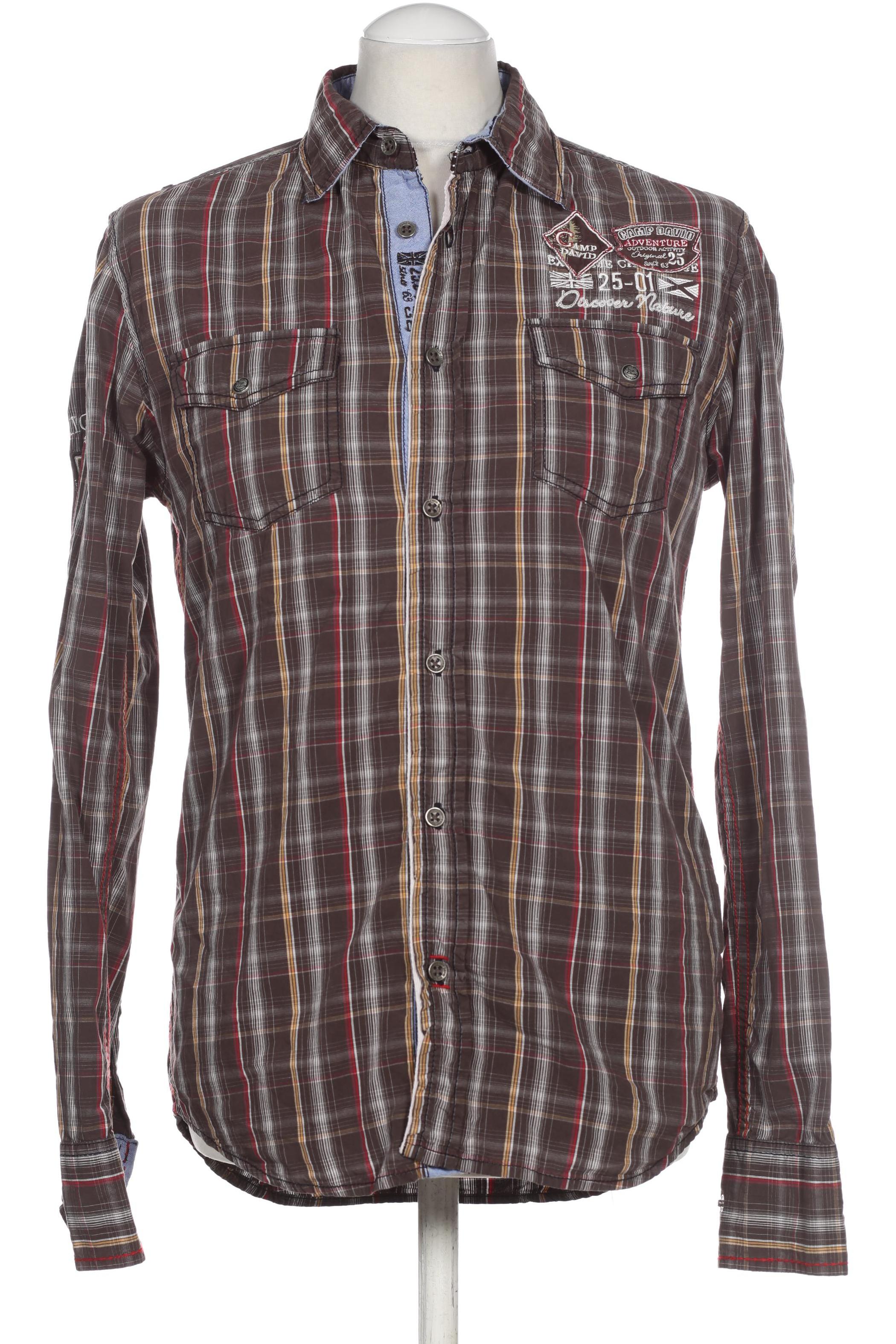 Thumbnail - Camp David Herren Hemd, braun, Gr.