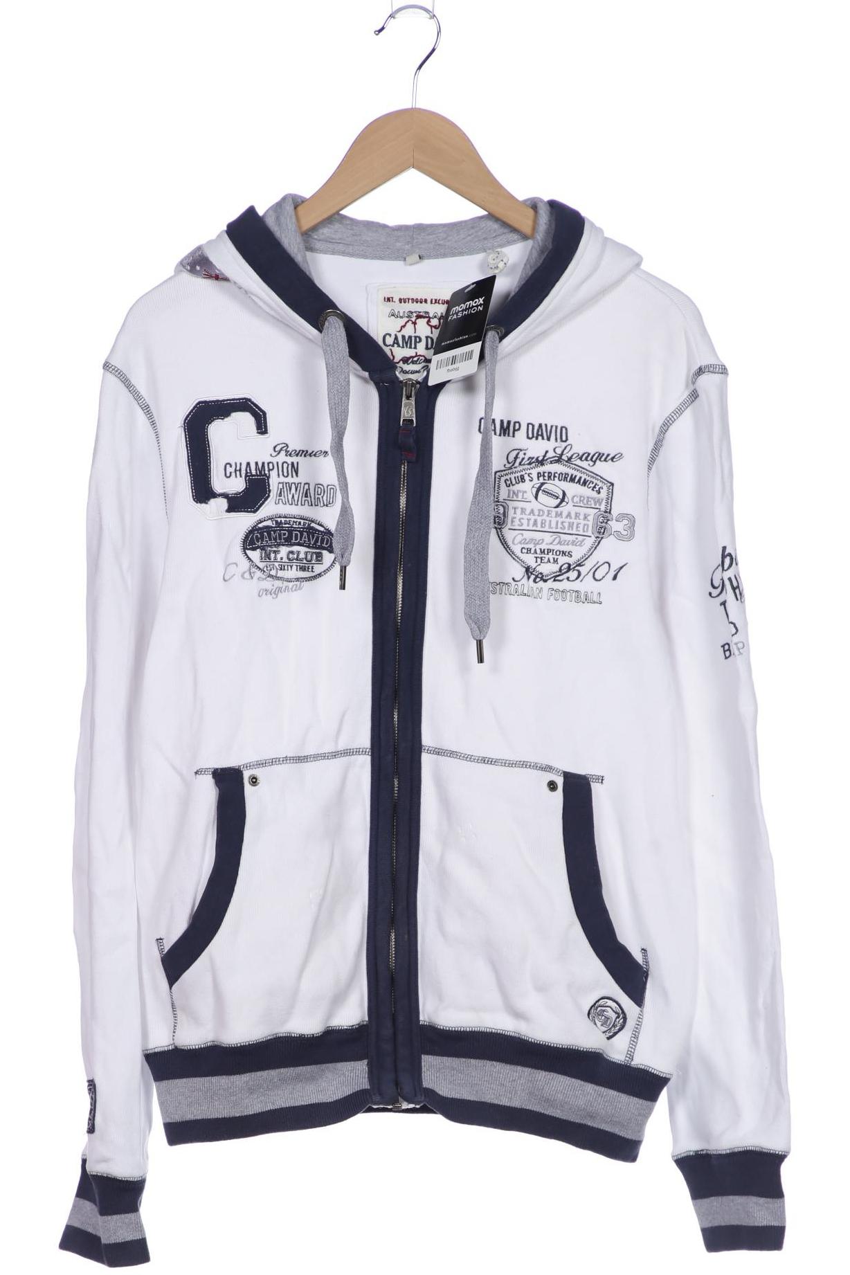 

Camp David Herren Kapuzenpullover, weiß, Gr. 48
