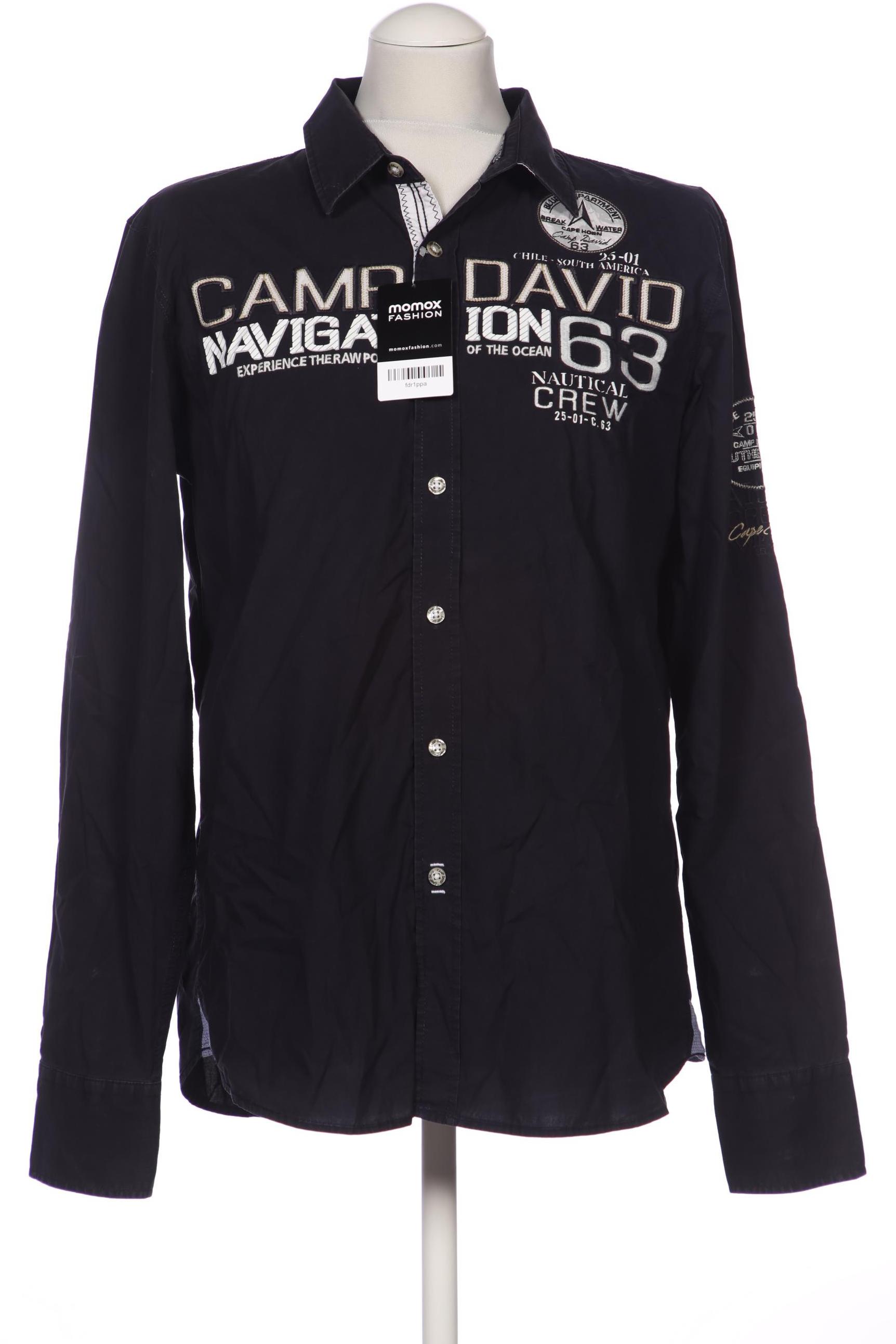 

Camp David Herren Hemd, marineblau, Gr. 48