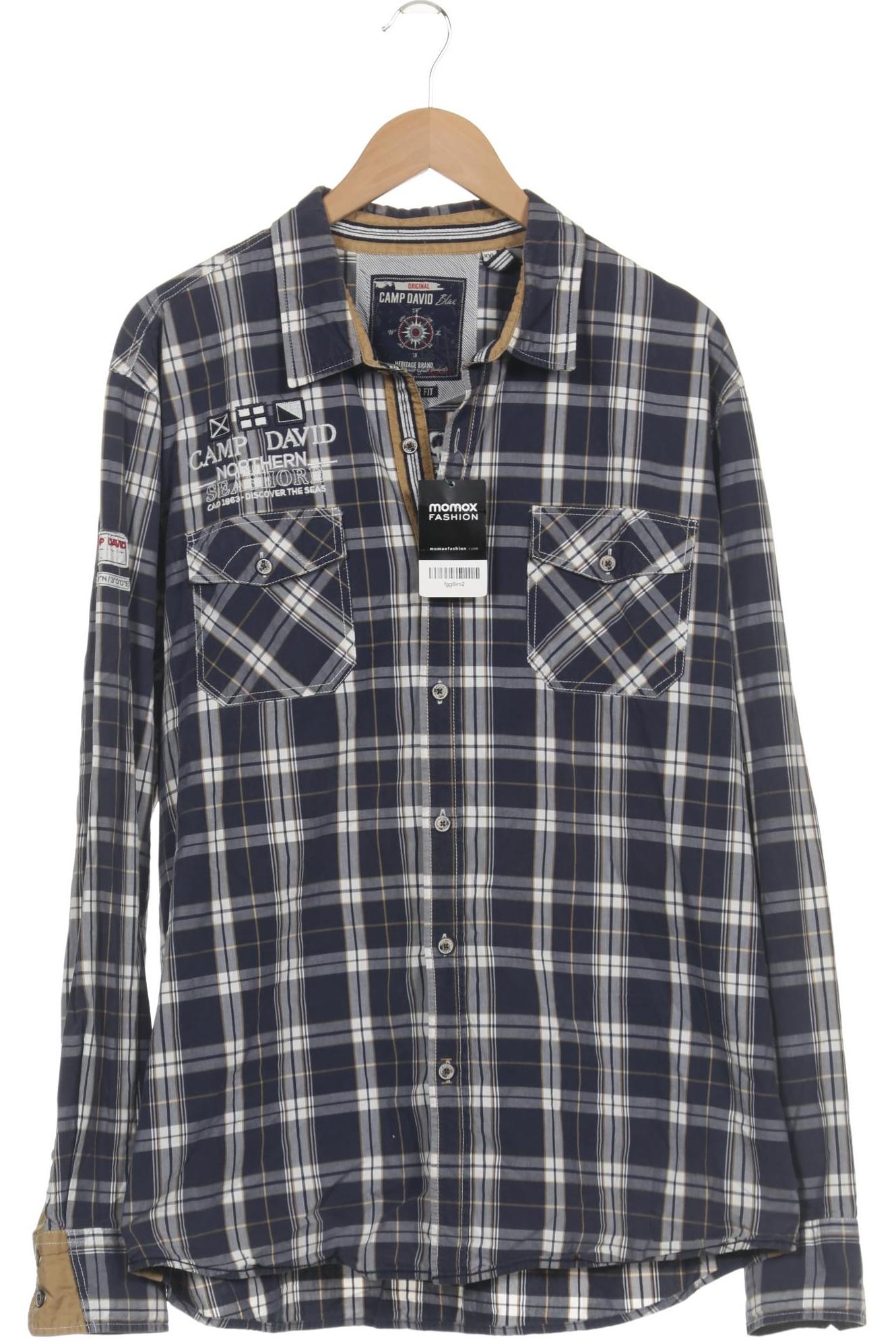 

Camp David Herren Hemd, marineblau, Gr. 56