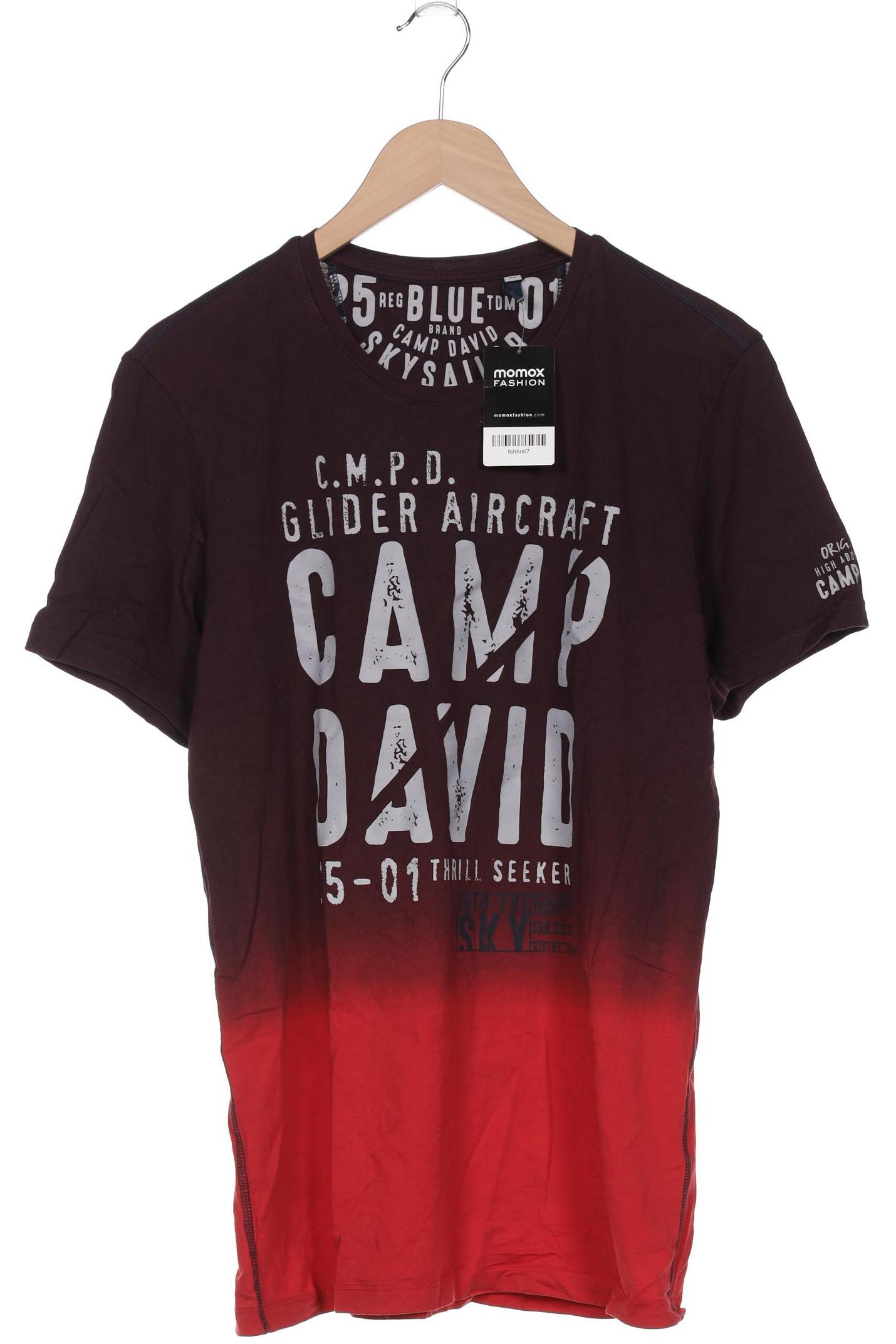 

Camp David Herren T-Shirt, bordeaux, Gr. 48