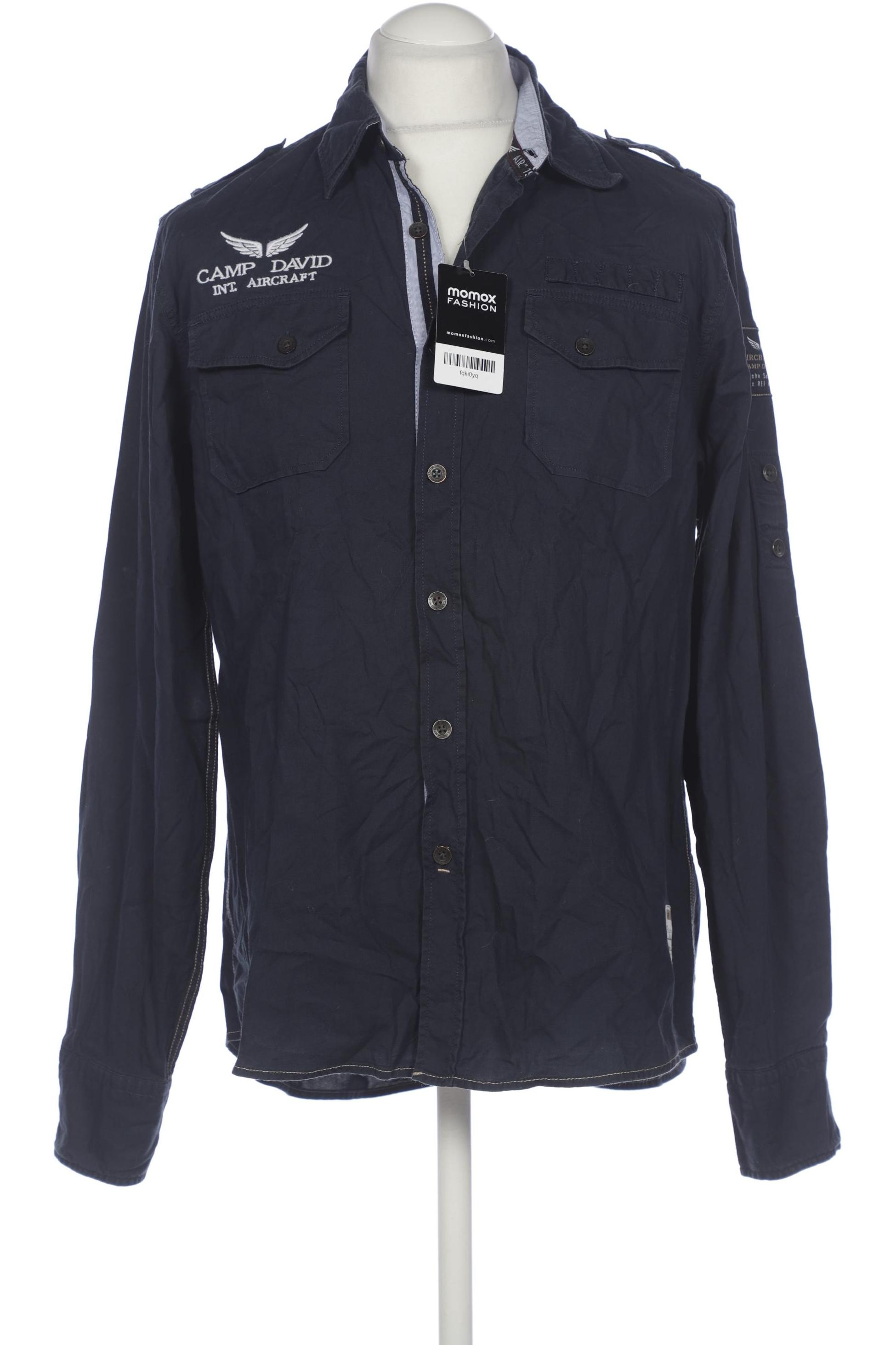 

Camp David Herren Hemd, marineblau, Gr. 48