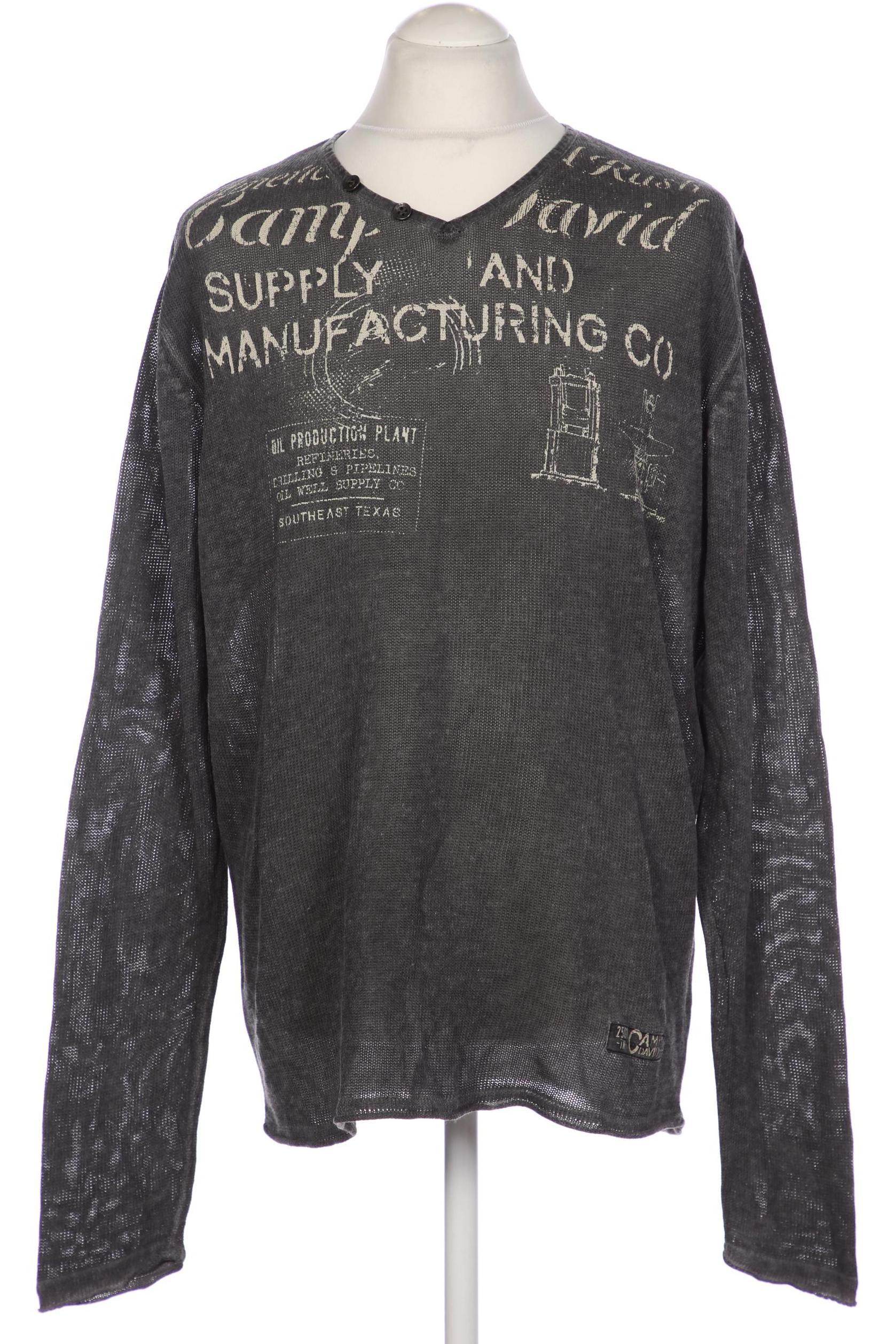 

Camp David Herren Pullover, grau, Gr. 56