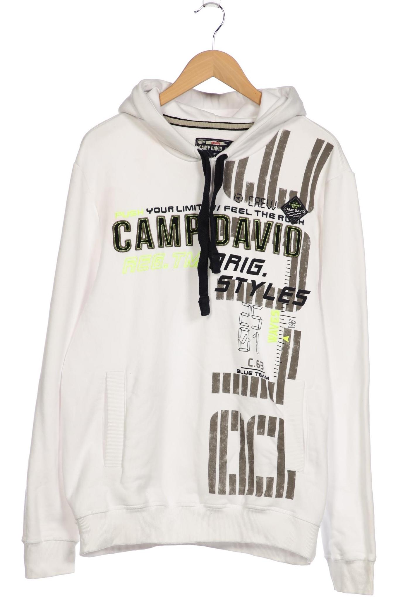 

Camp David Herren Kapuzenpullover, weiß, Gr. 54