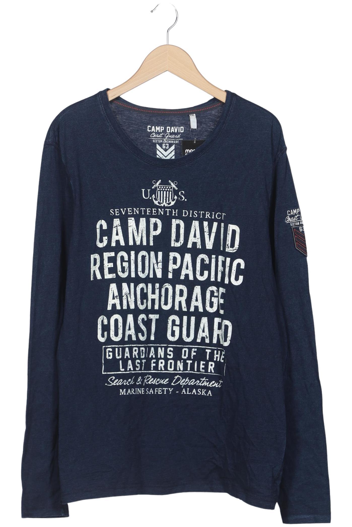 

Camp David Herren Langarmshirt, marineblau, Gr. 56