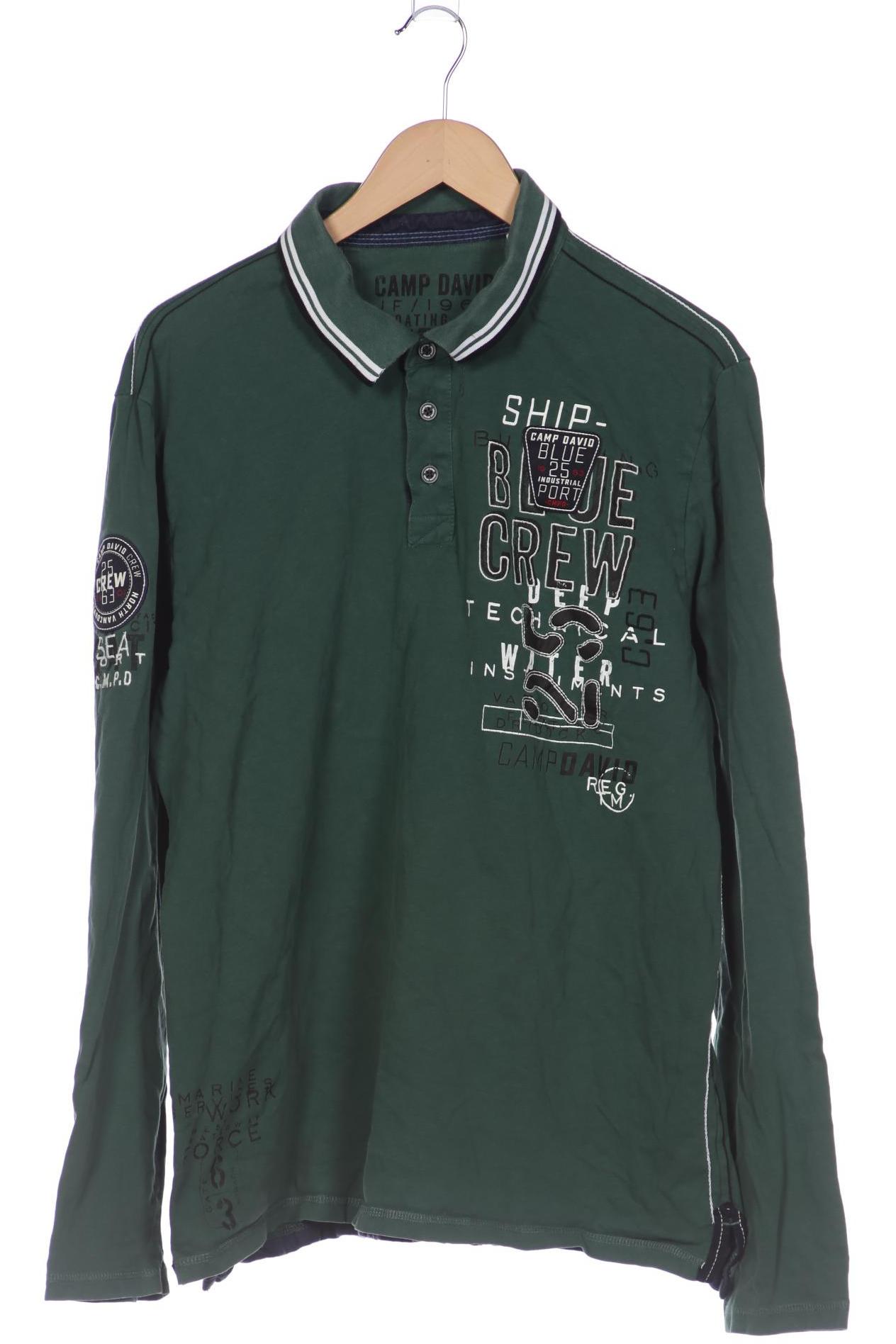 

Camp David Herren Langarmshirt, grün, Gr. 56