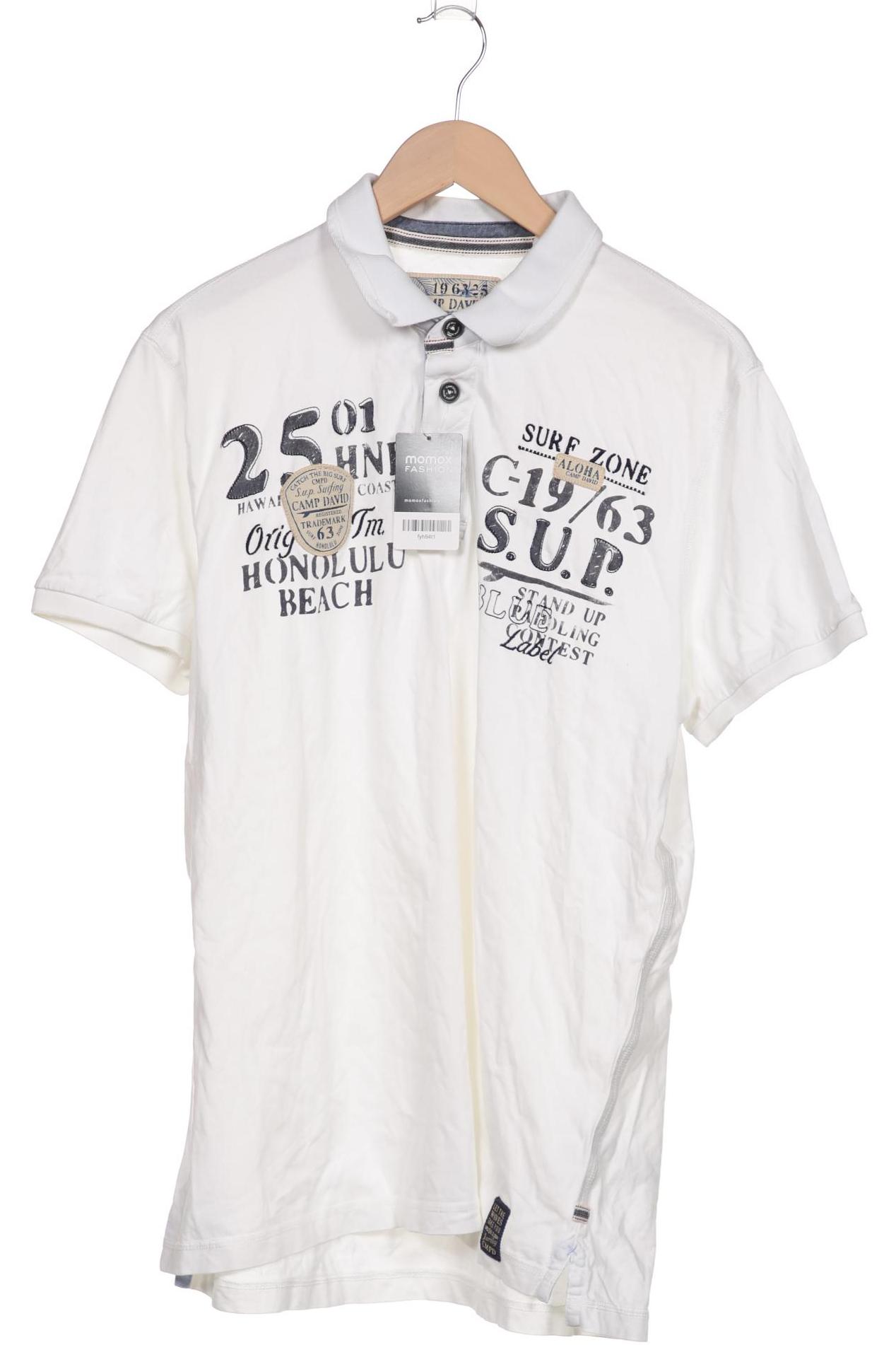 

Camp David Herren Poloshirt, cremeweiß