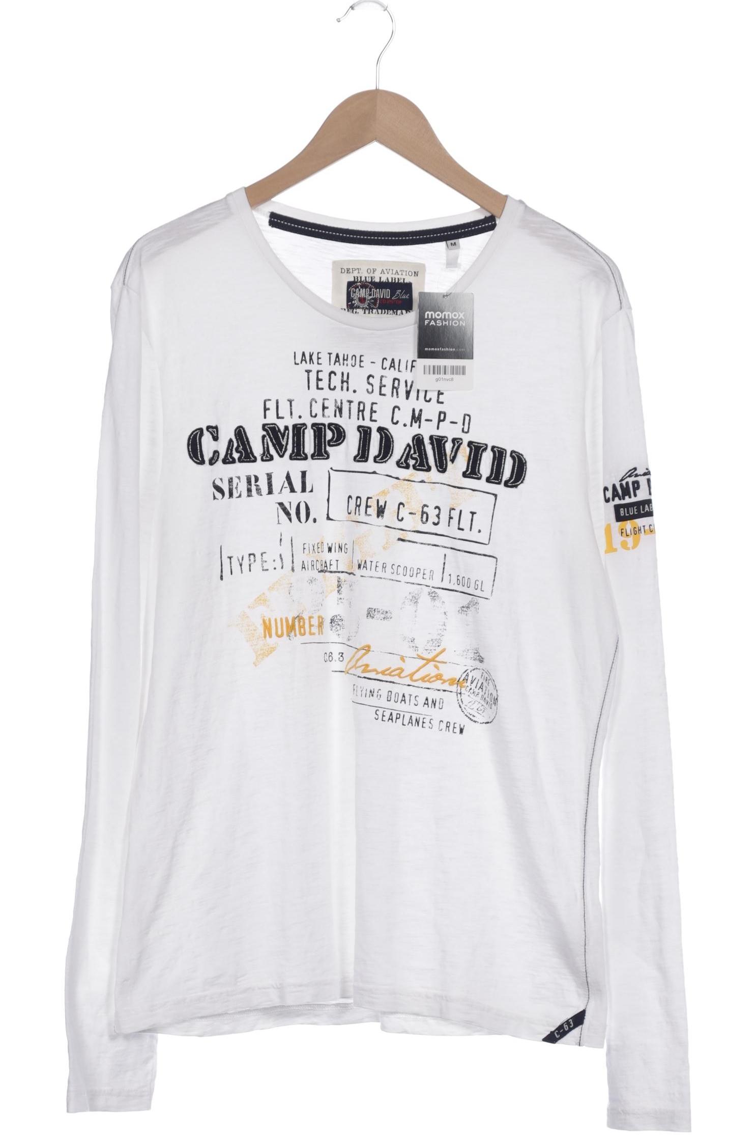 

Camp David Herren Langarmshirt, weiß, Gr. 48